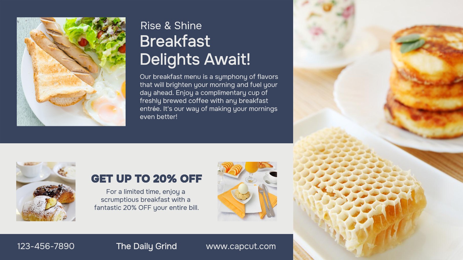 Posting promosi sarapan makanan twitter