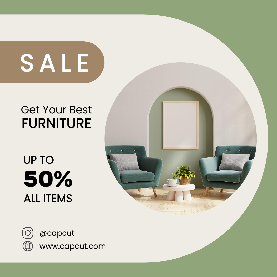 Household Accessories & Furniture Marketing Promotion/Discount Instagram Post
