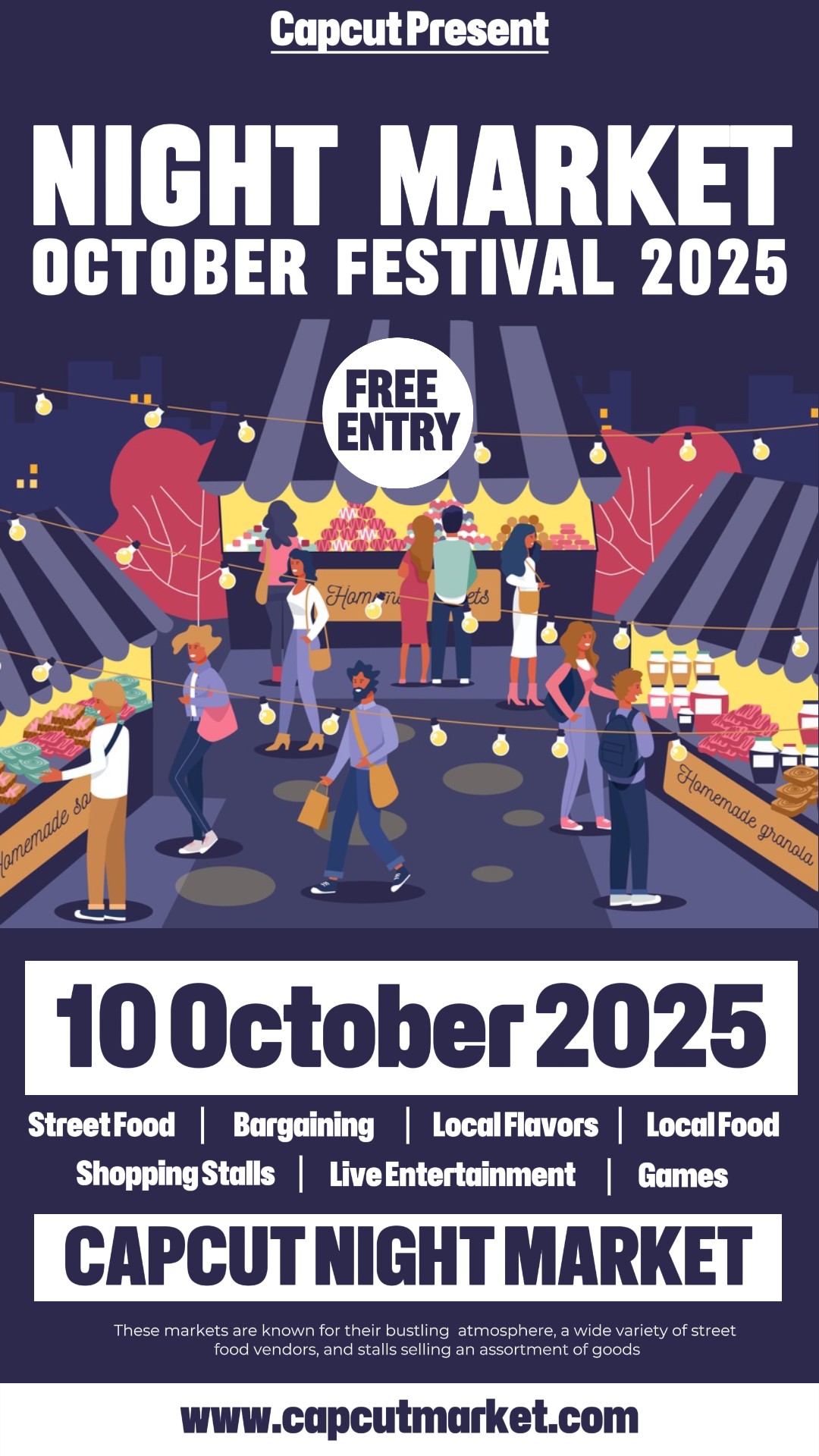 Pasar Malam Cerita Instagram Festival Oktober