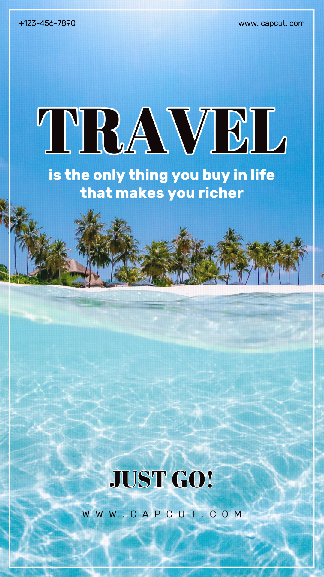 Tiktok Thumbnail - Travel - Travel is the only thing