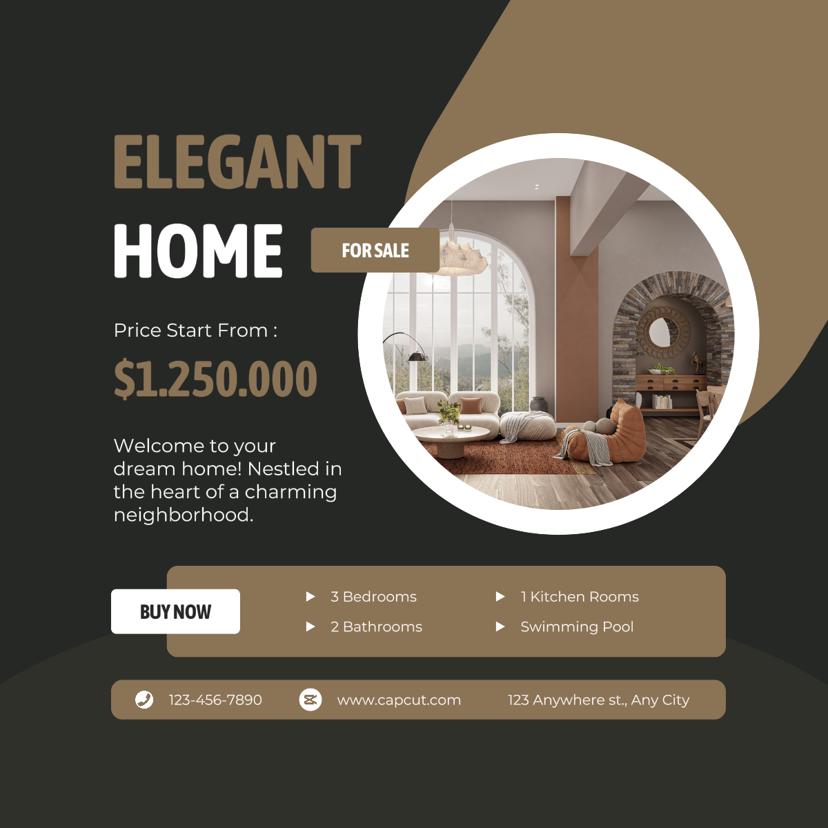 Haushalt Elegant Home LinkedIn Post Minimalist