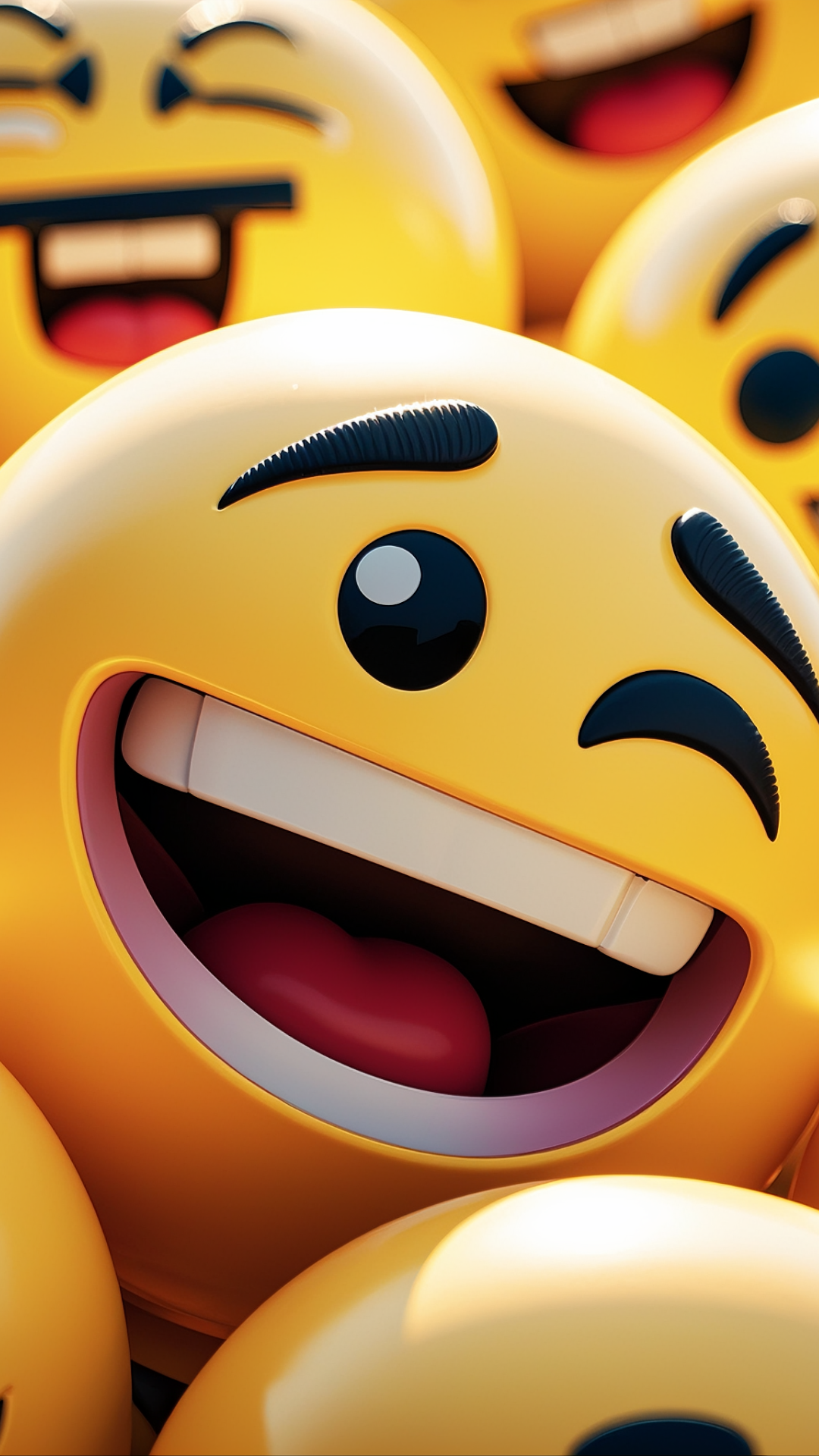 Papier peint affiche créative emoji