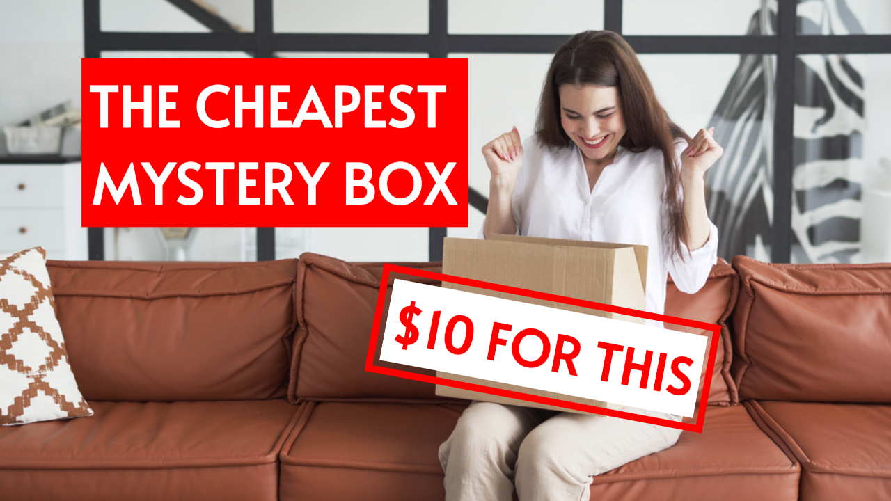 Youtube Thumbnail- Reaktion Günstige Mystery Box