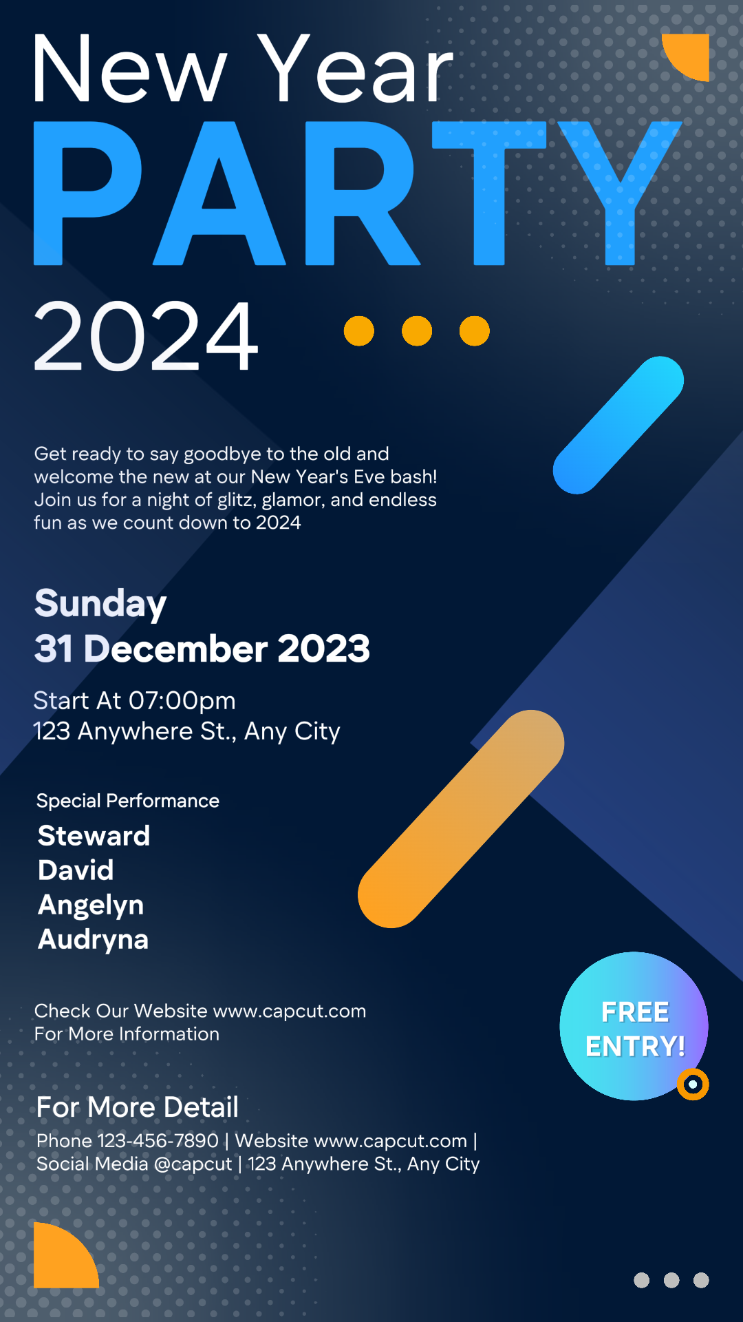 New Year Night Party Instagram Story