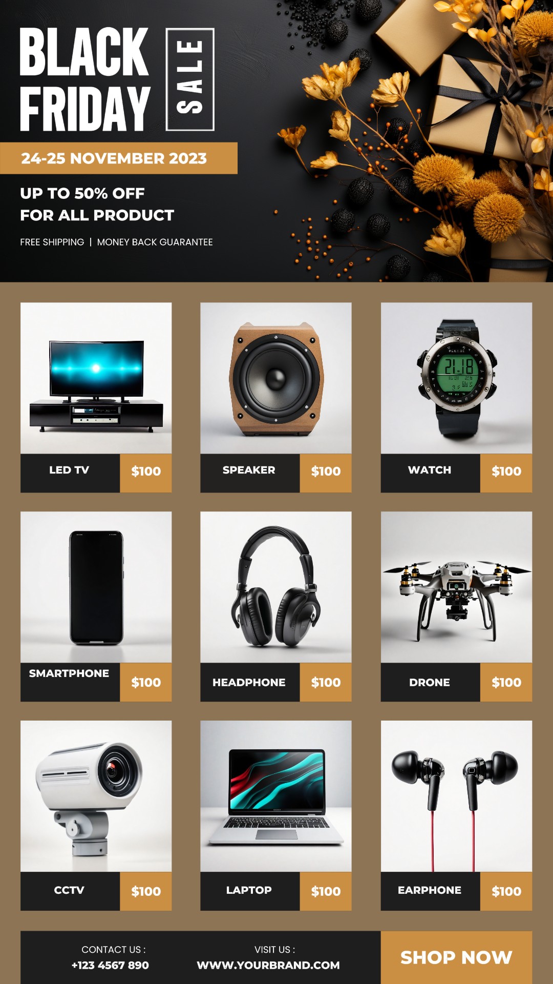 Promosi Black Friday untuk Instagram Story