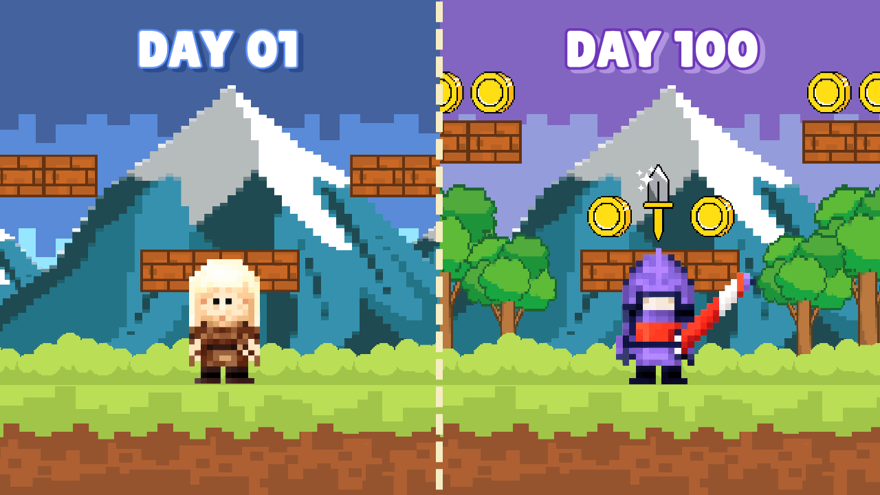 YouTube Thumbnail - 100 Days of Gameplay