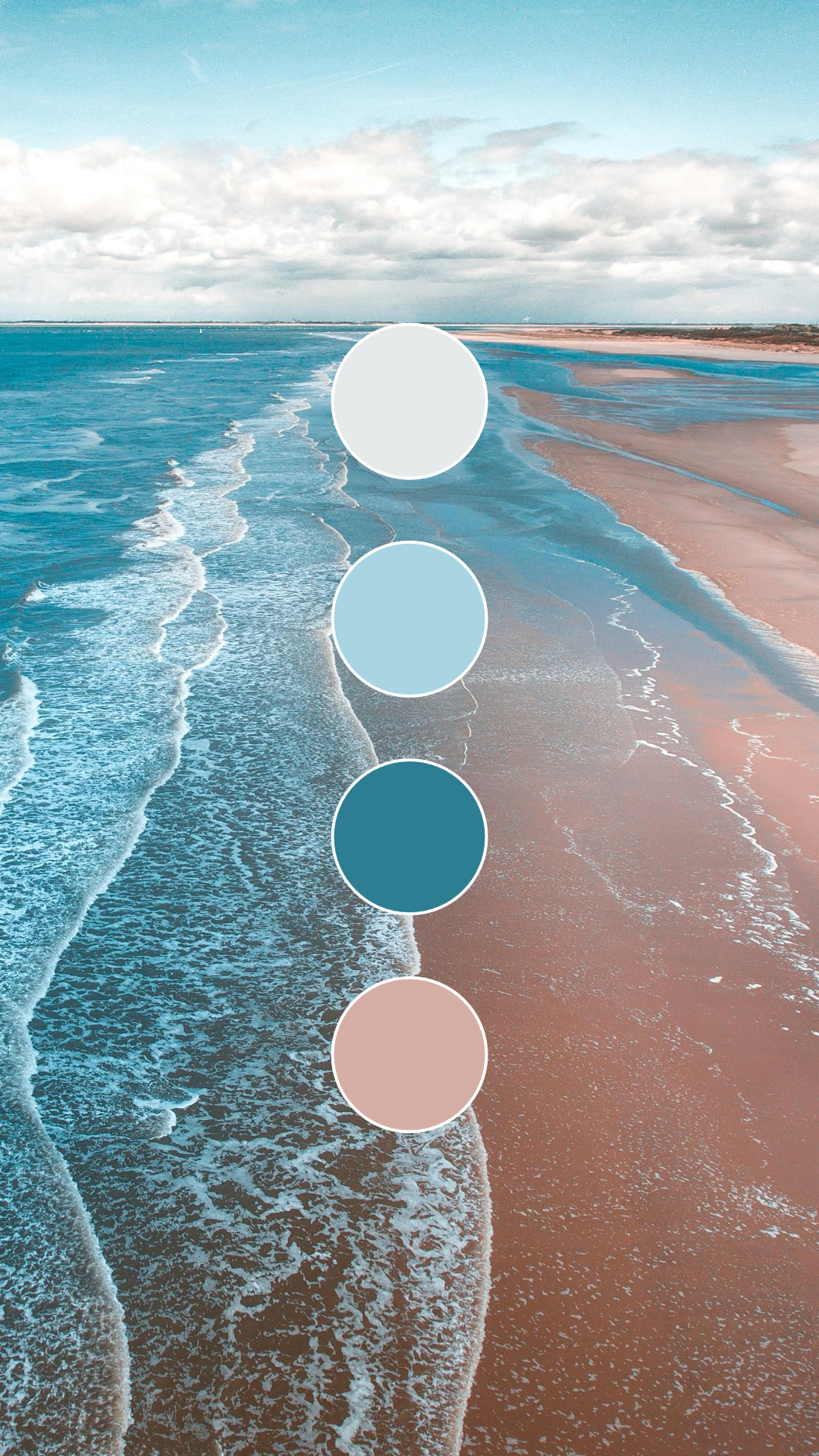 Tapete - Sea Color Palette Ästhetik