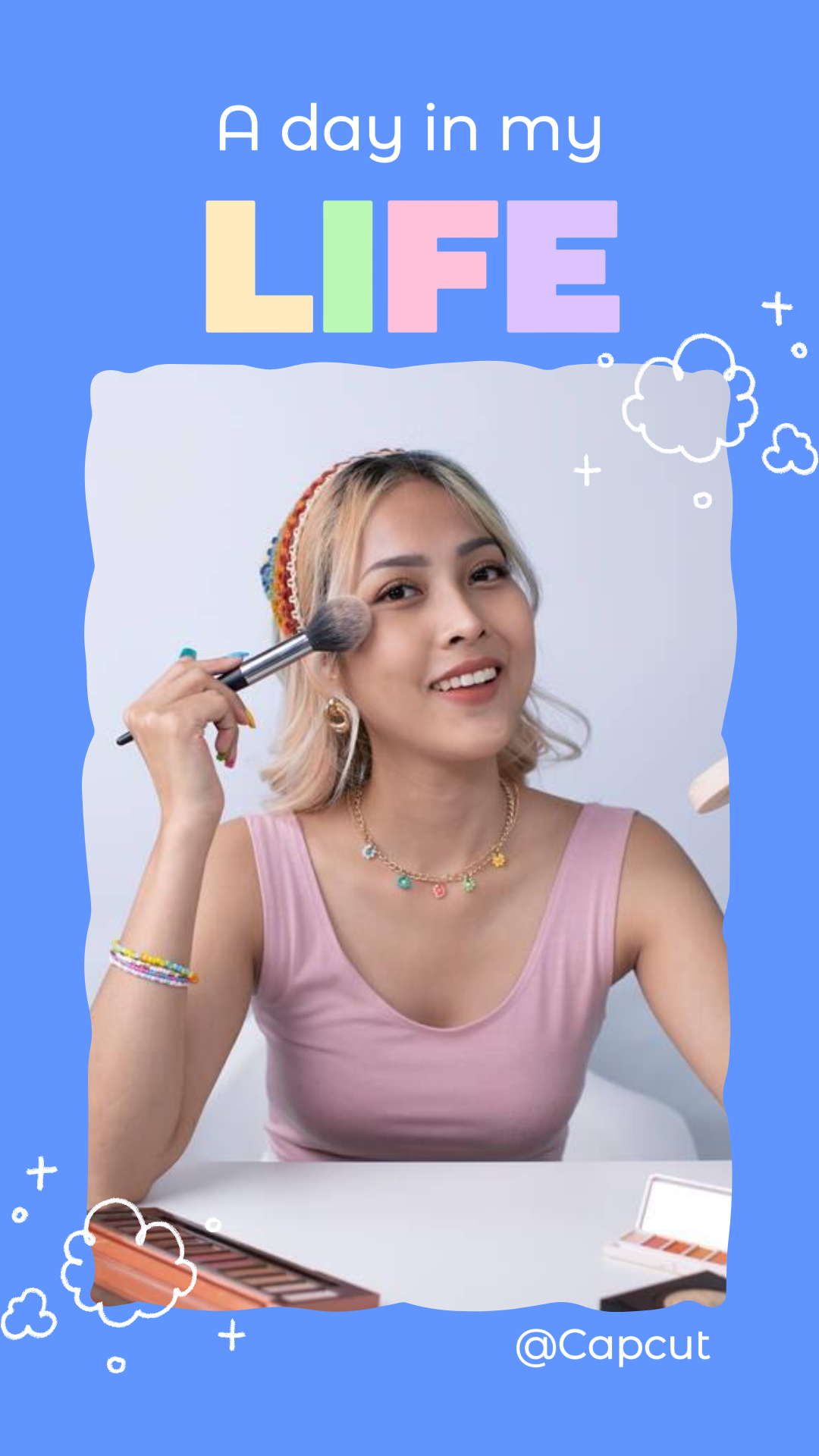 Tiktok Thumbnail 9: 16 Tiktok Blickfang Stil Pastell Vibes Farbe