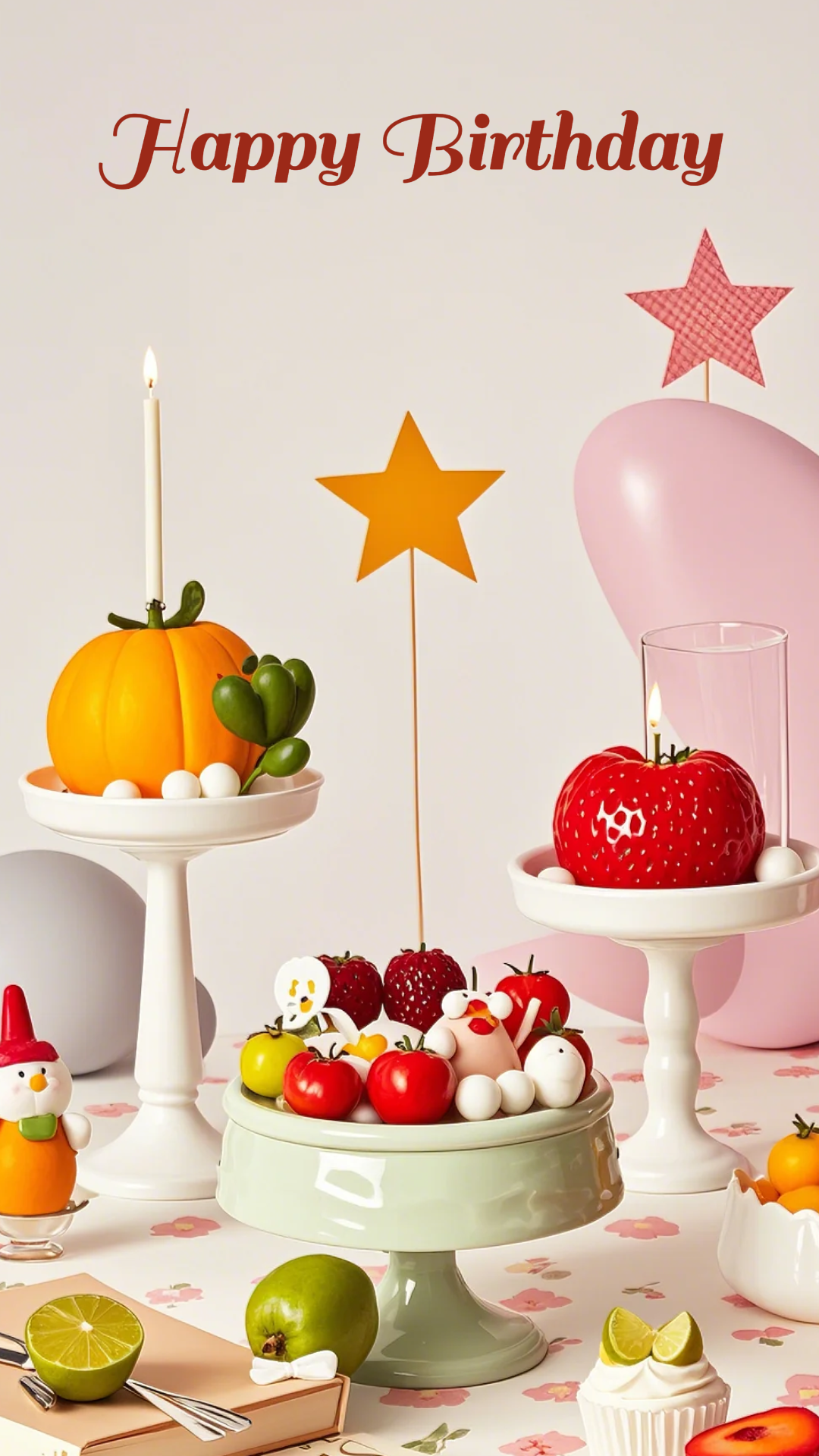 Poster kreatif wallpaper selamat ulang tahun