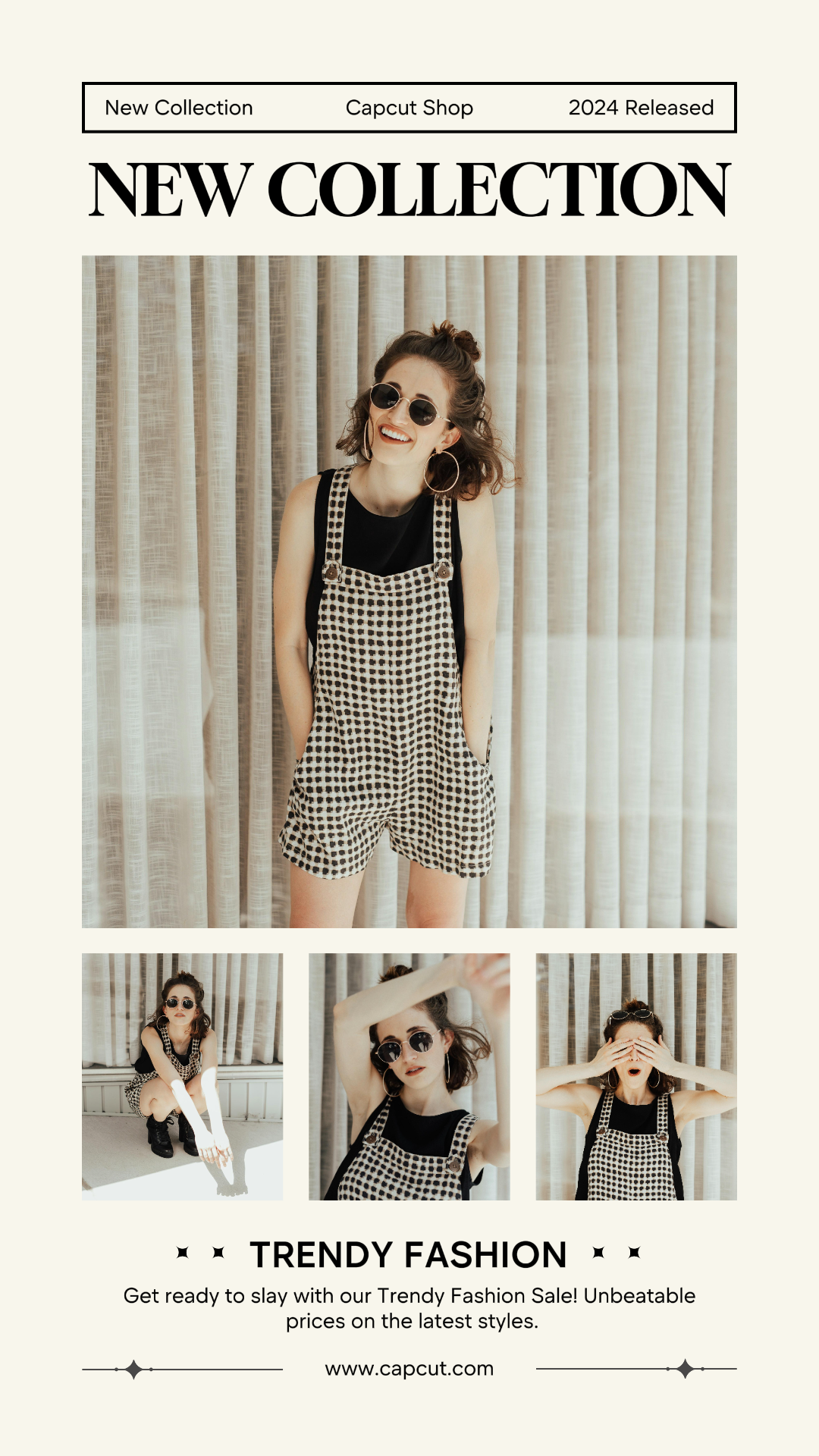 Bildvorlage Kleidung und Schuhe Marketing-Poster Instagram StoryMinimalist