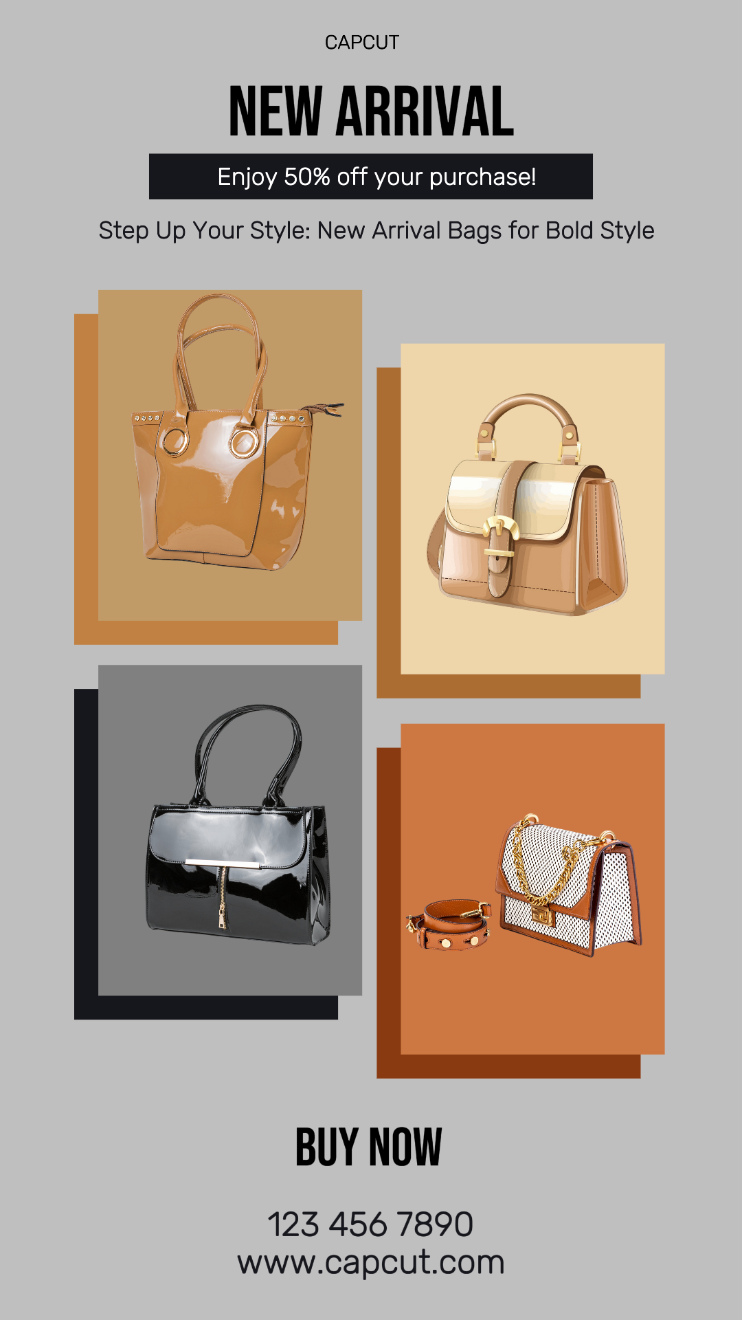 Moda BAG Nova Chegada Instagram Story minimalista