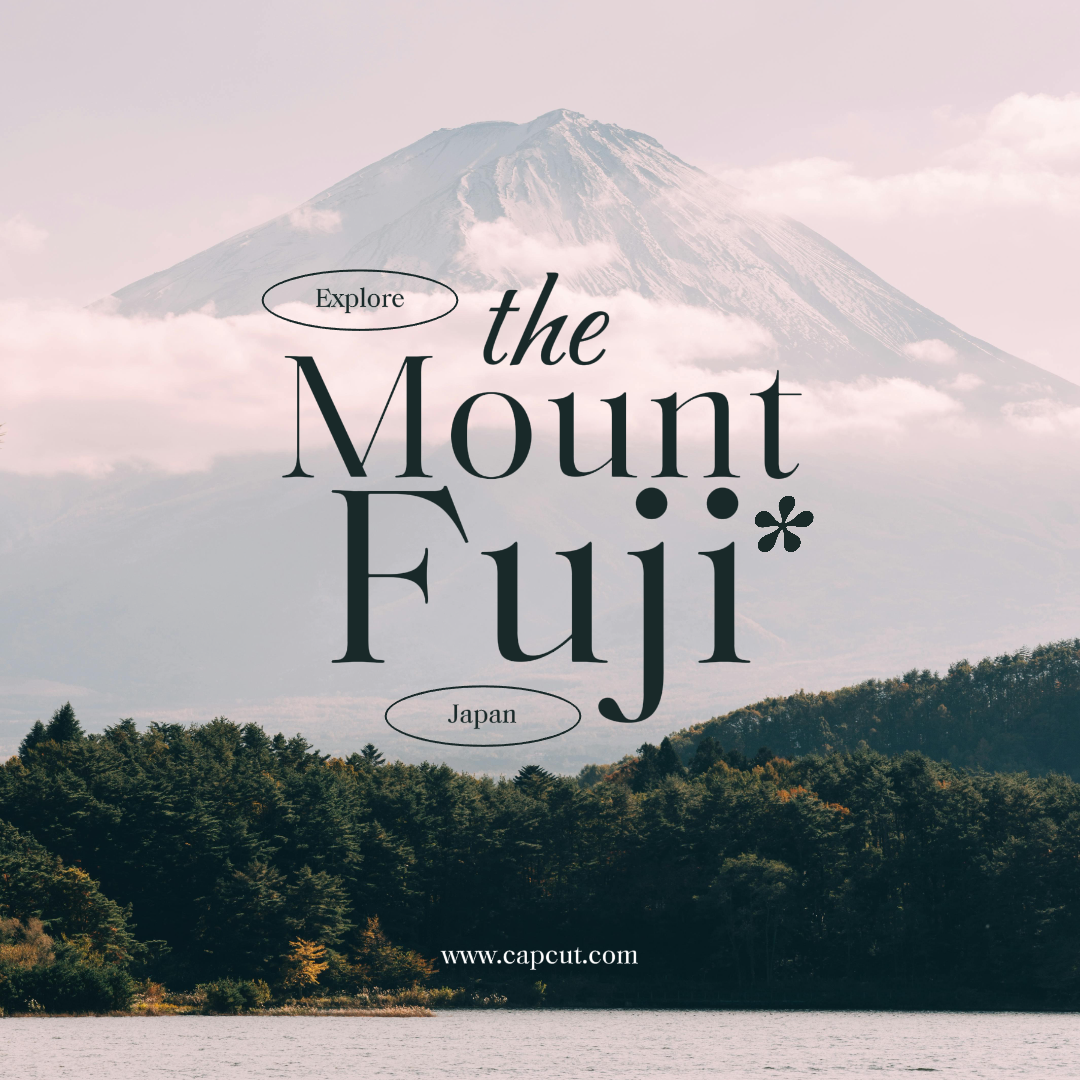 Travel Creative Poster Instagram Post The Mount Fuji