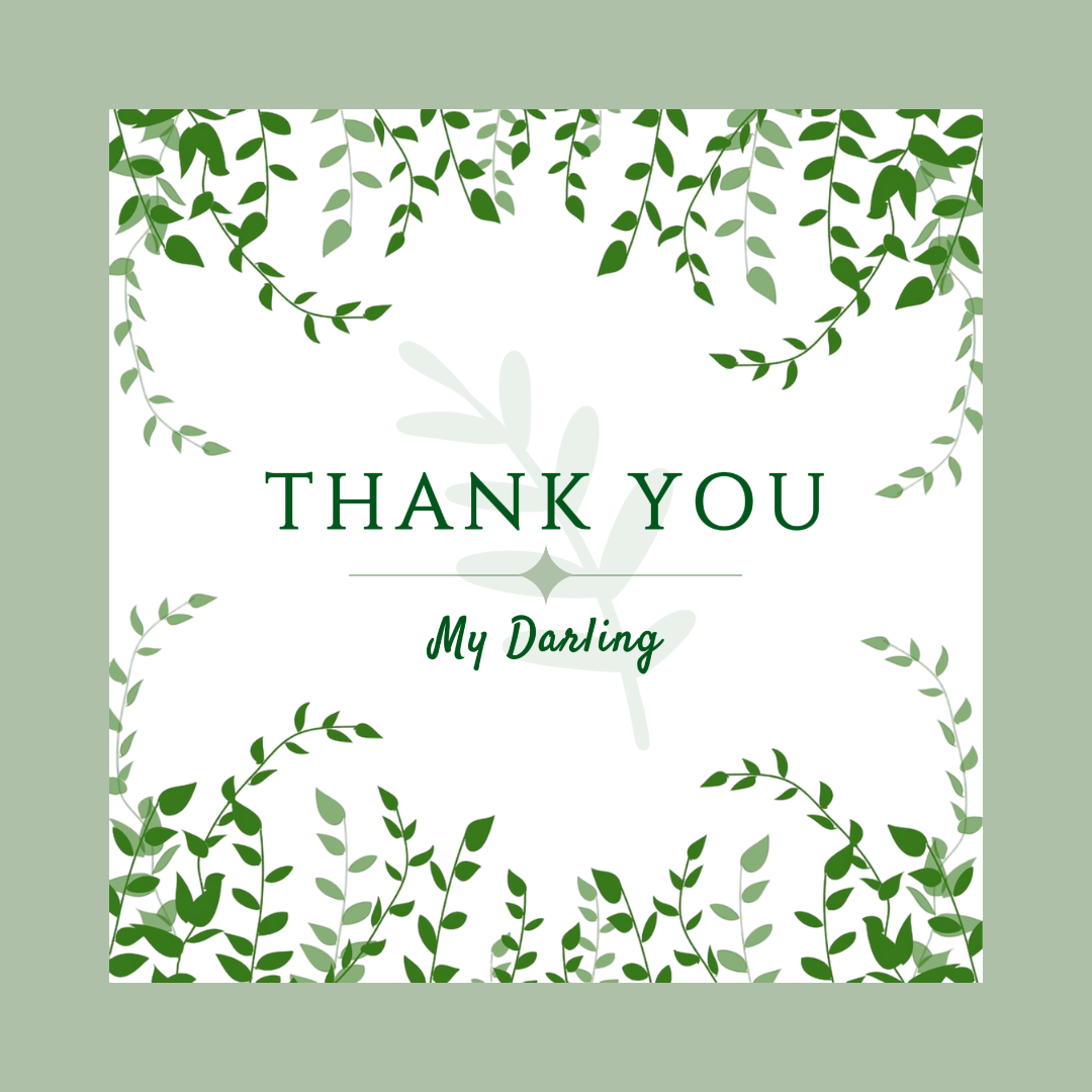 Thank you cards floral concept