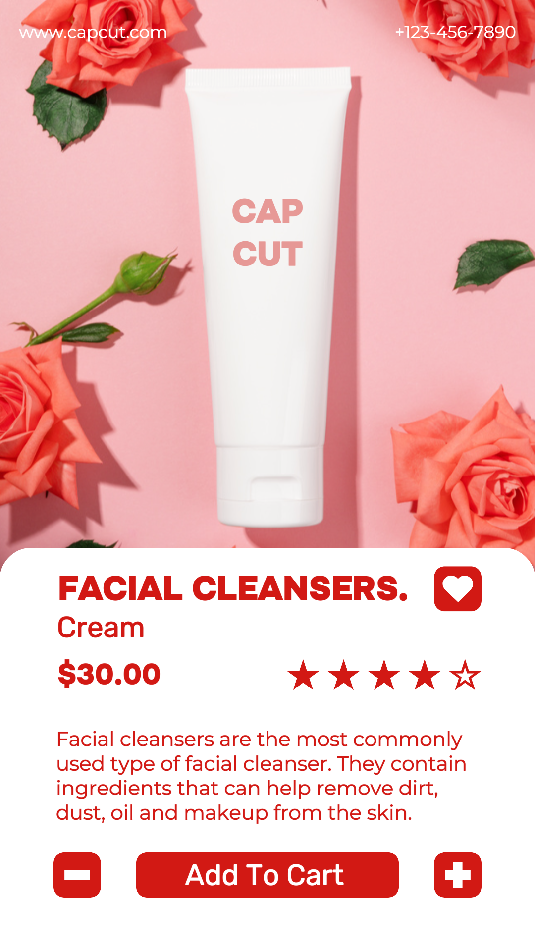 Beauté et soins personnels Histoire intagram de lavage du visage.