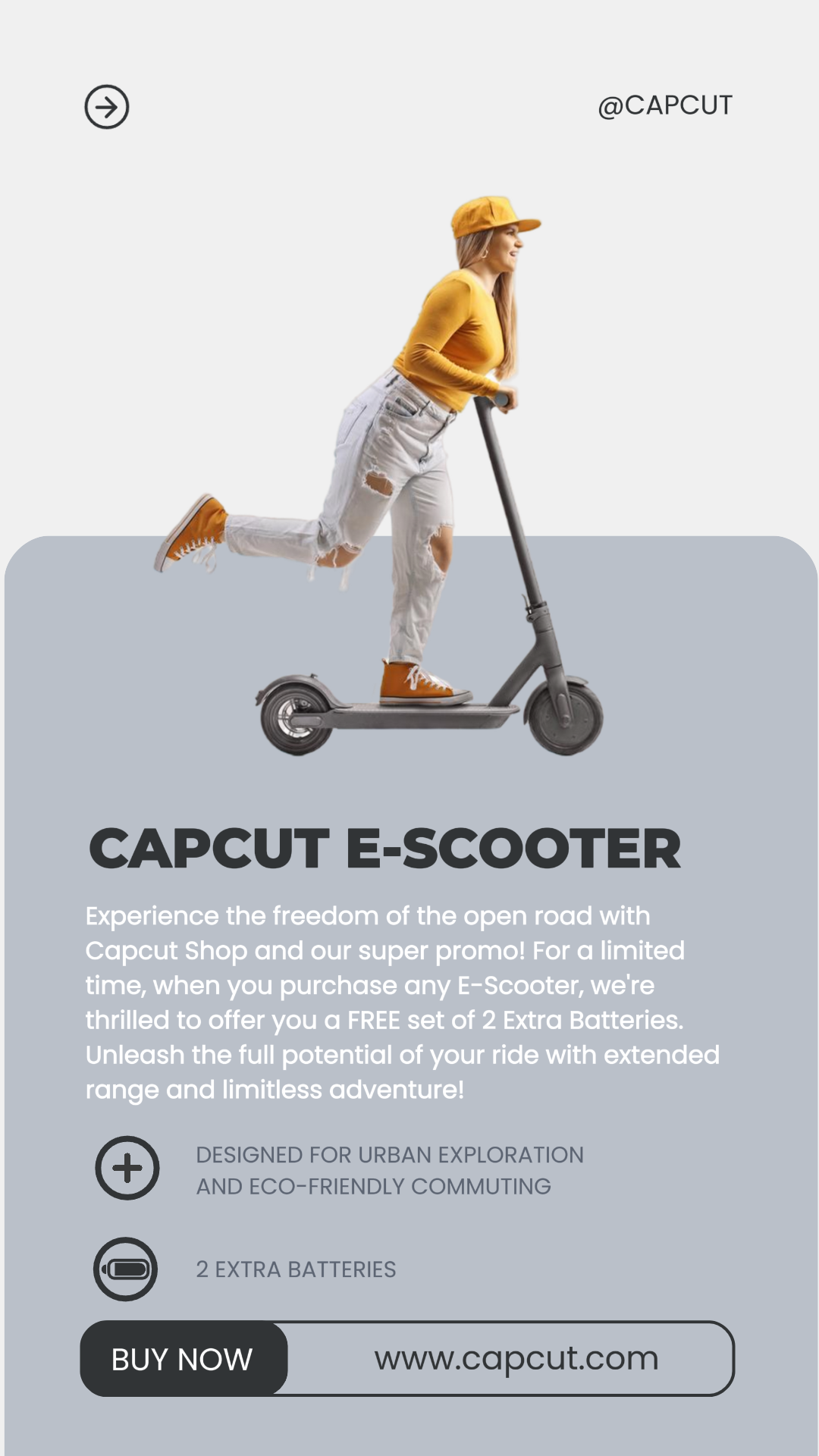 Electronic Electric Scooter Sale Instagram Story