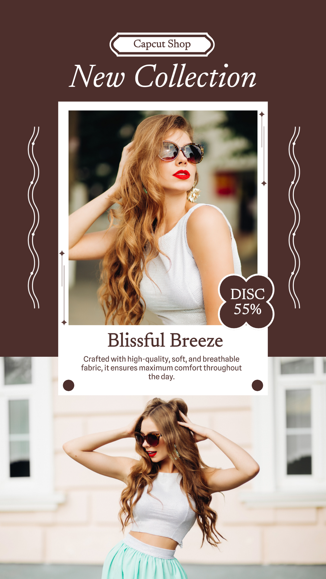 Marketing Roupas Novidades História do Instagram Mulheres Top Crop Branco