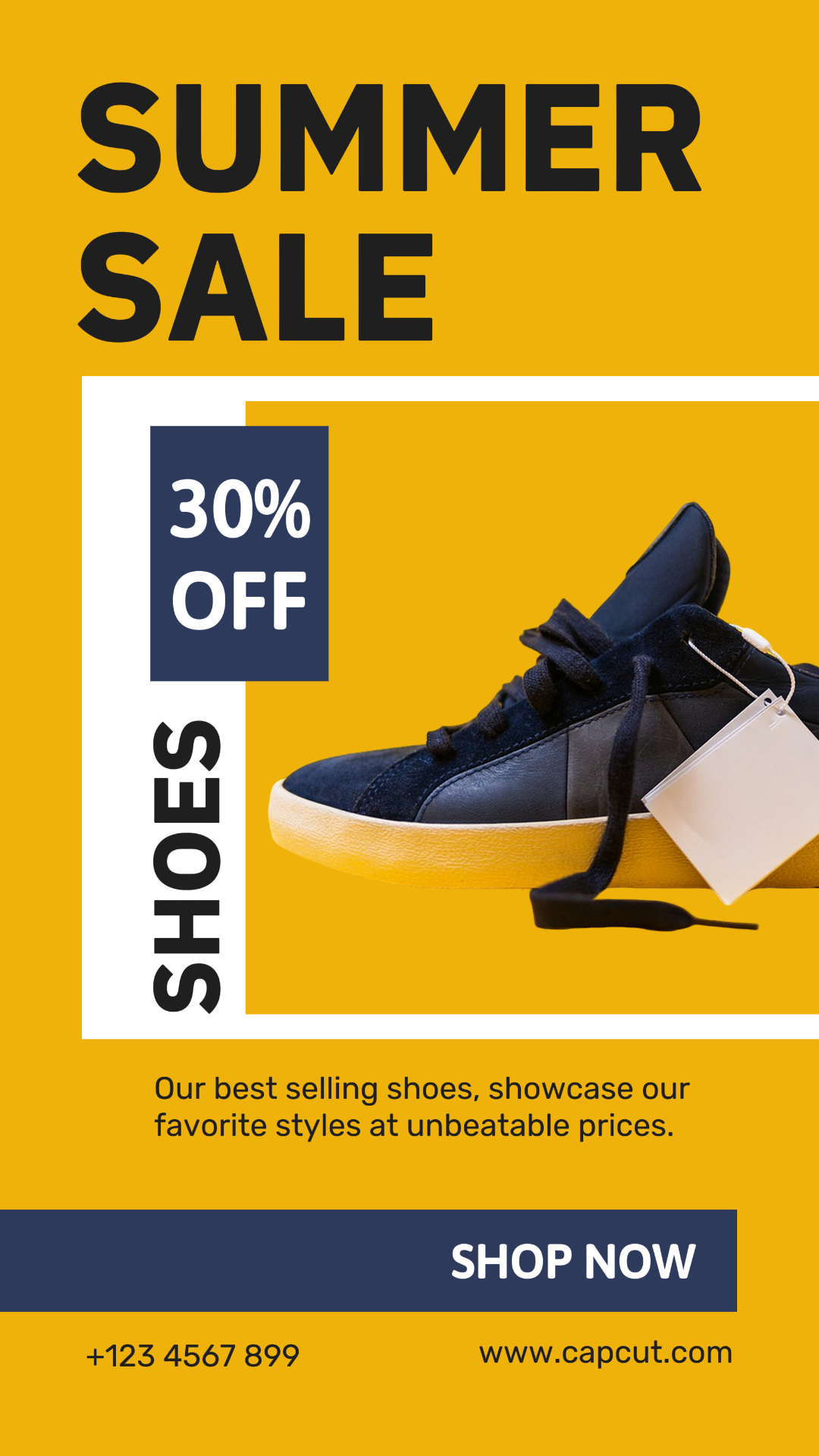 Clothing and shoes - Marketing Poster New arrival for summer clothes Instagram Story Yellow