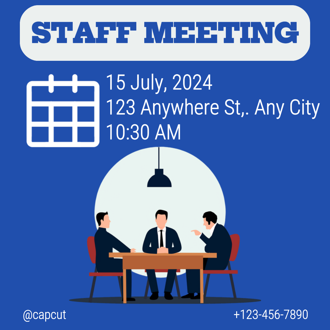 Reunión de personal de carteles creativos de negocios y oficinas