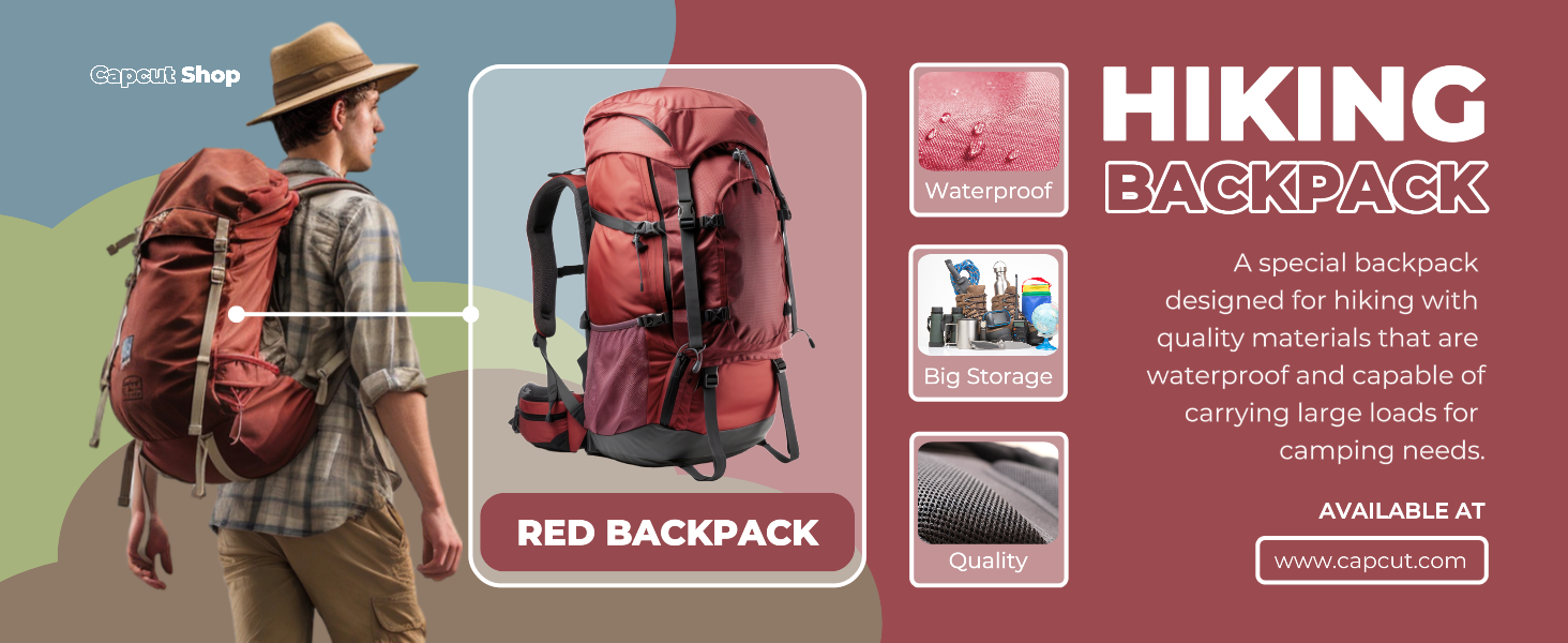 Hiking Bacpack Red Cloud Detail Page Banner