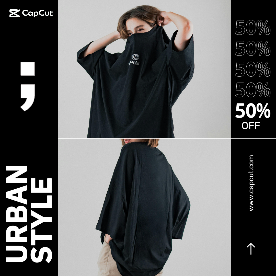 Colagem minimalista marketing pôster roupas e sapatos post instagram