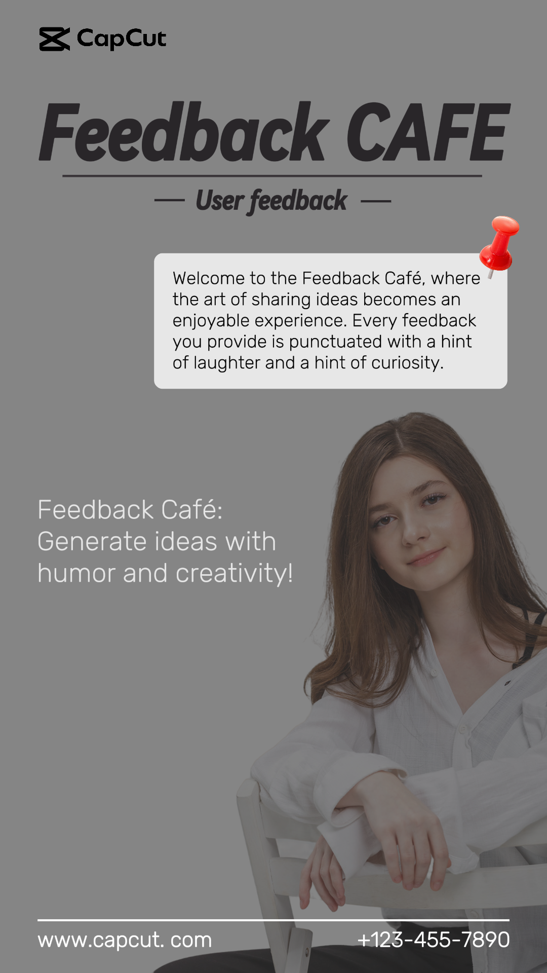 Layanan Minuman Umpan Balik Tampilan Gaya Kreatif