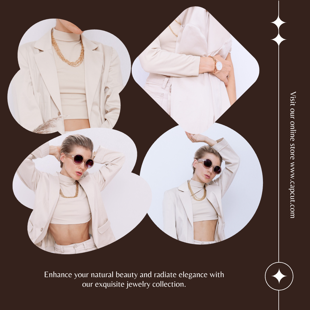 Minimalist collage clothing instagram post