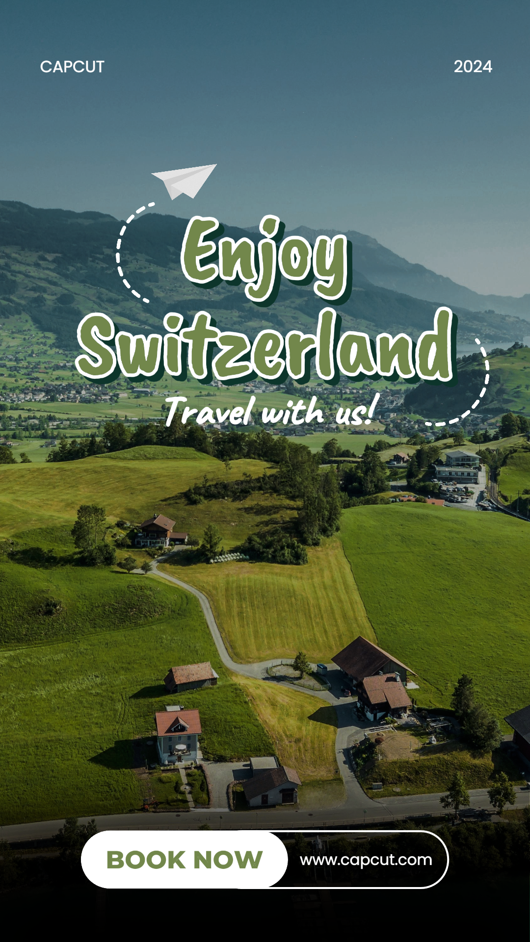 Travel Marketing Poster Instagram Story Enjoy Switzerland