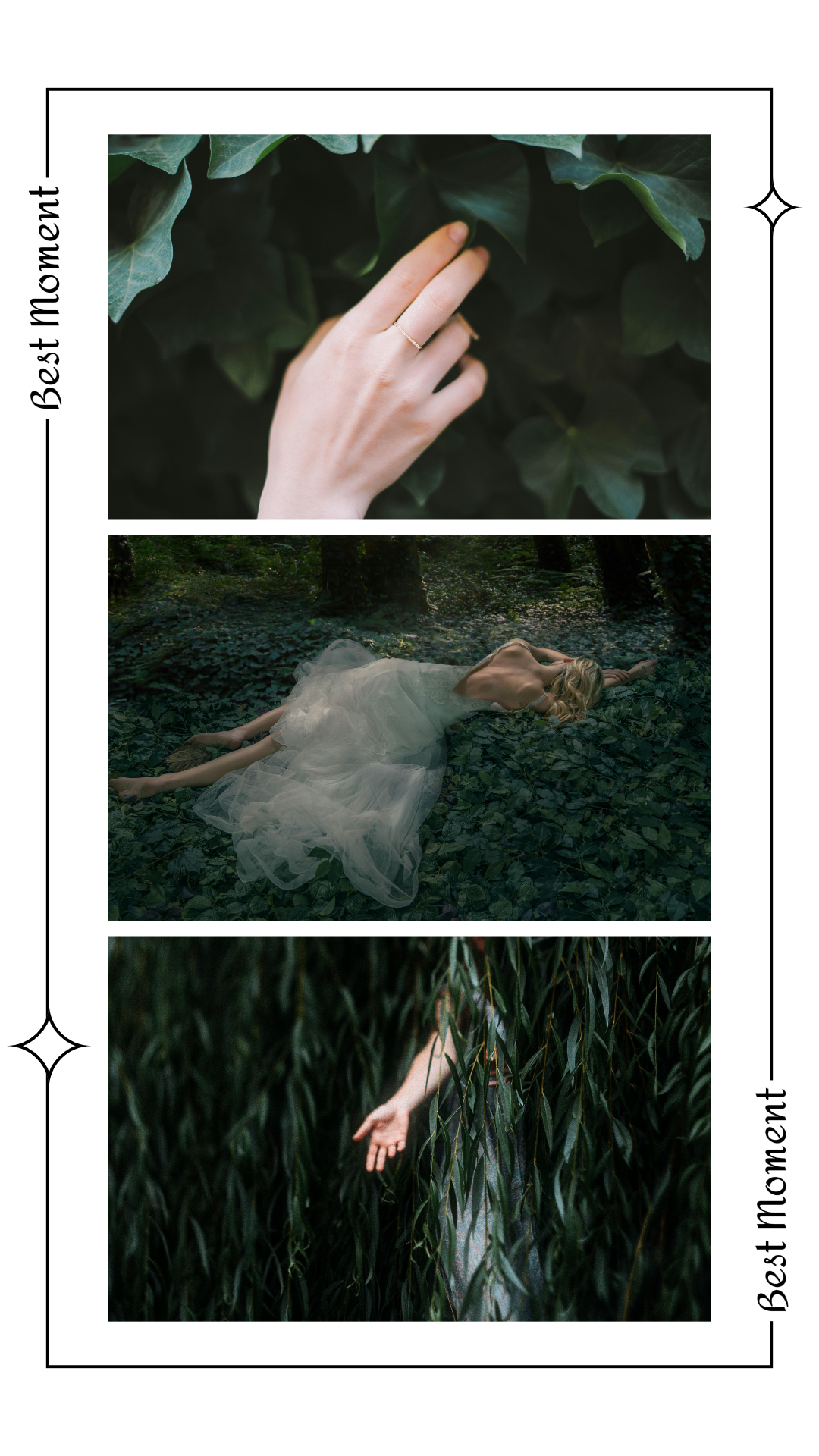 minimalist collage - creative poster instagram story personal photo album