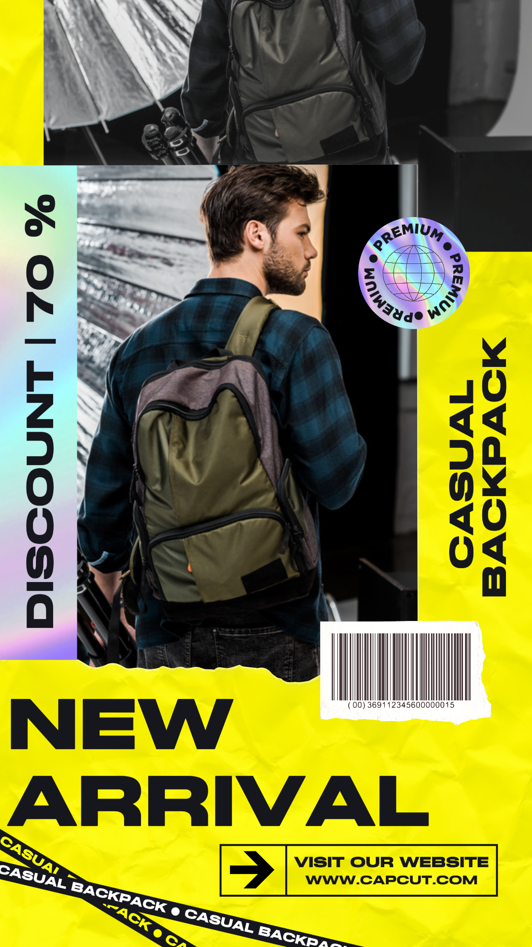 Casual Backpack Promosi Instagram Story