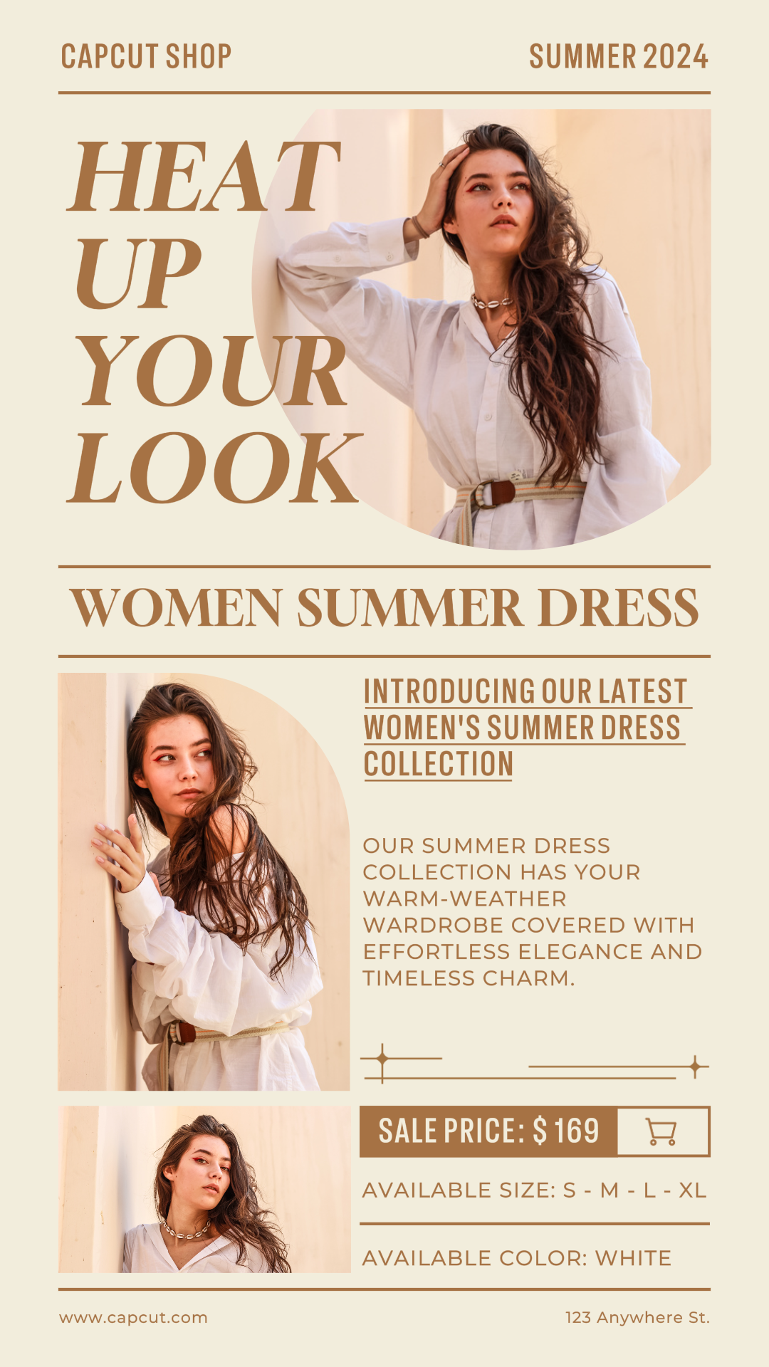 Tone on tone Marketing Poster Fashion TikTok Post Yellow Delicate Style