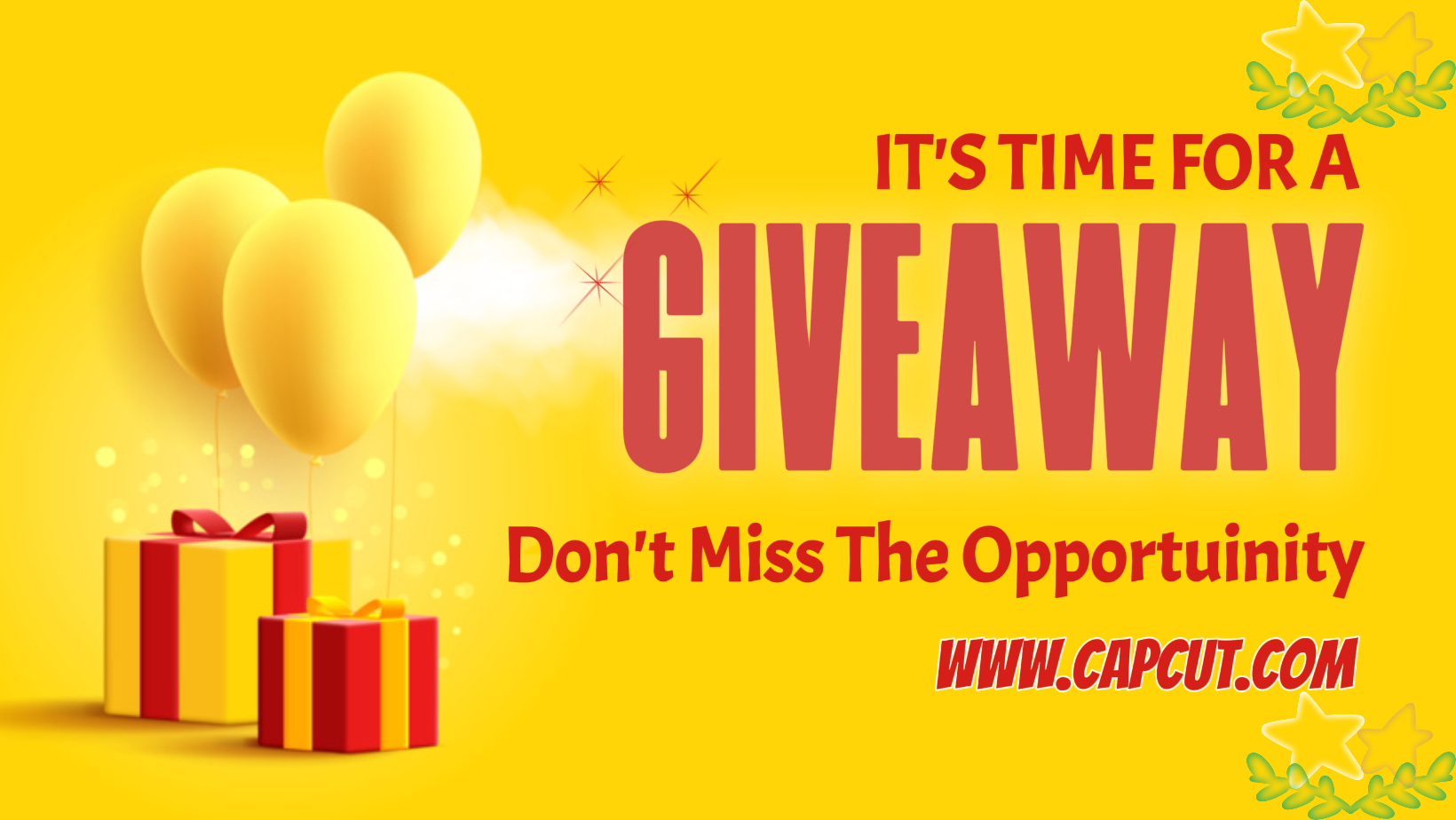 Giveaway Time For Facebook Cover Minimalist