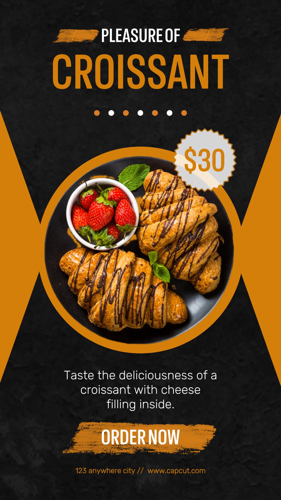 Food and Beverage Croissant Menu Promotion Tiktok