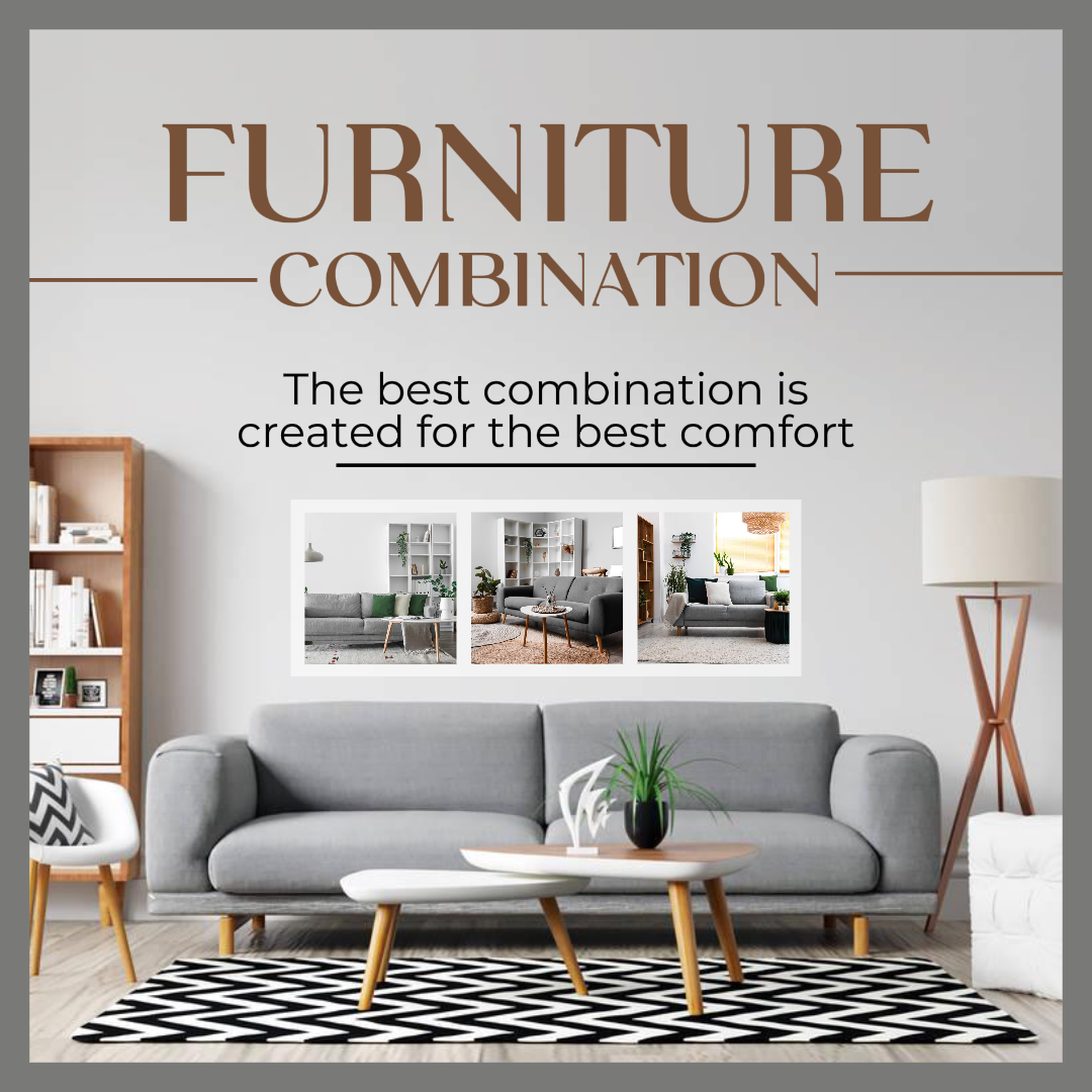 Poducto De Marketing Doméstico Llamada Instagram Feed Grey Moderno