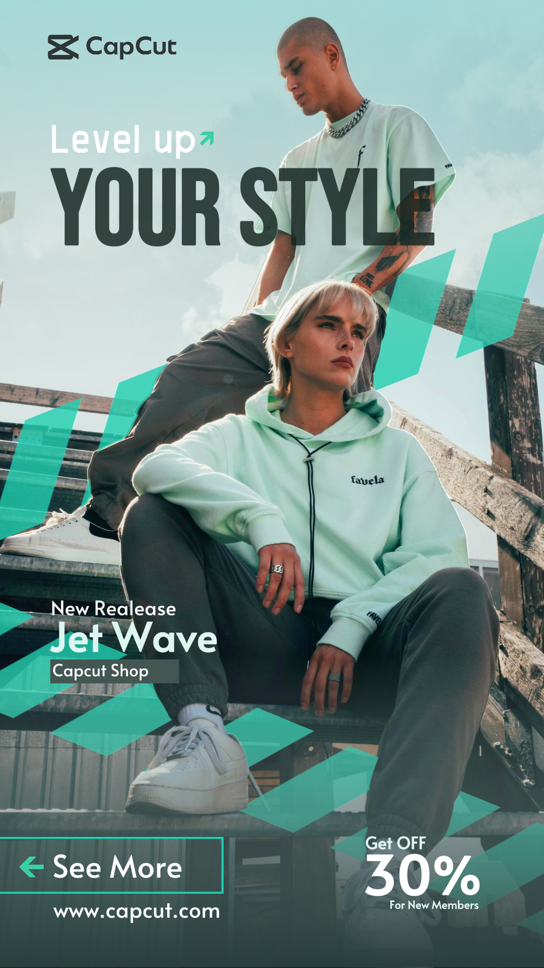 Mode et chaussures New Realease Instagram Story Green Jet