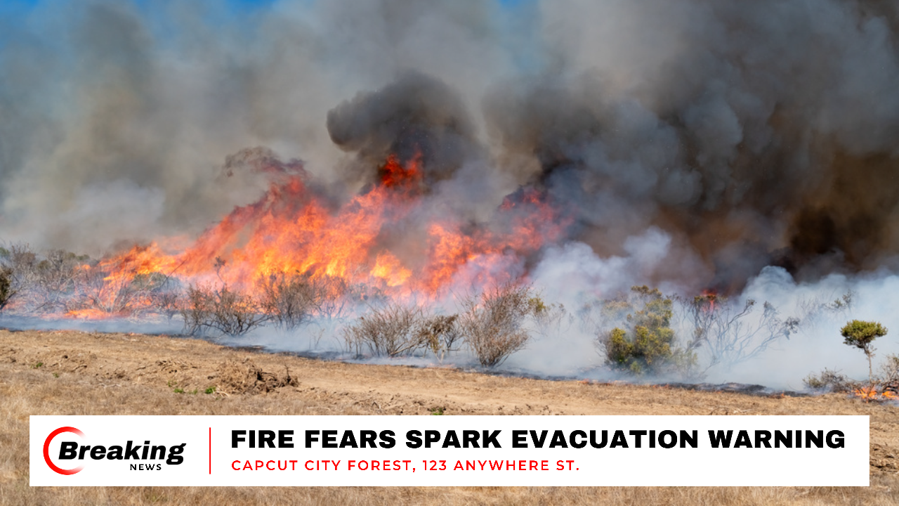 Youtube Thumbnail - Nachrichten Naturkatastrophe Feuer Wald 