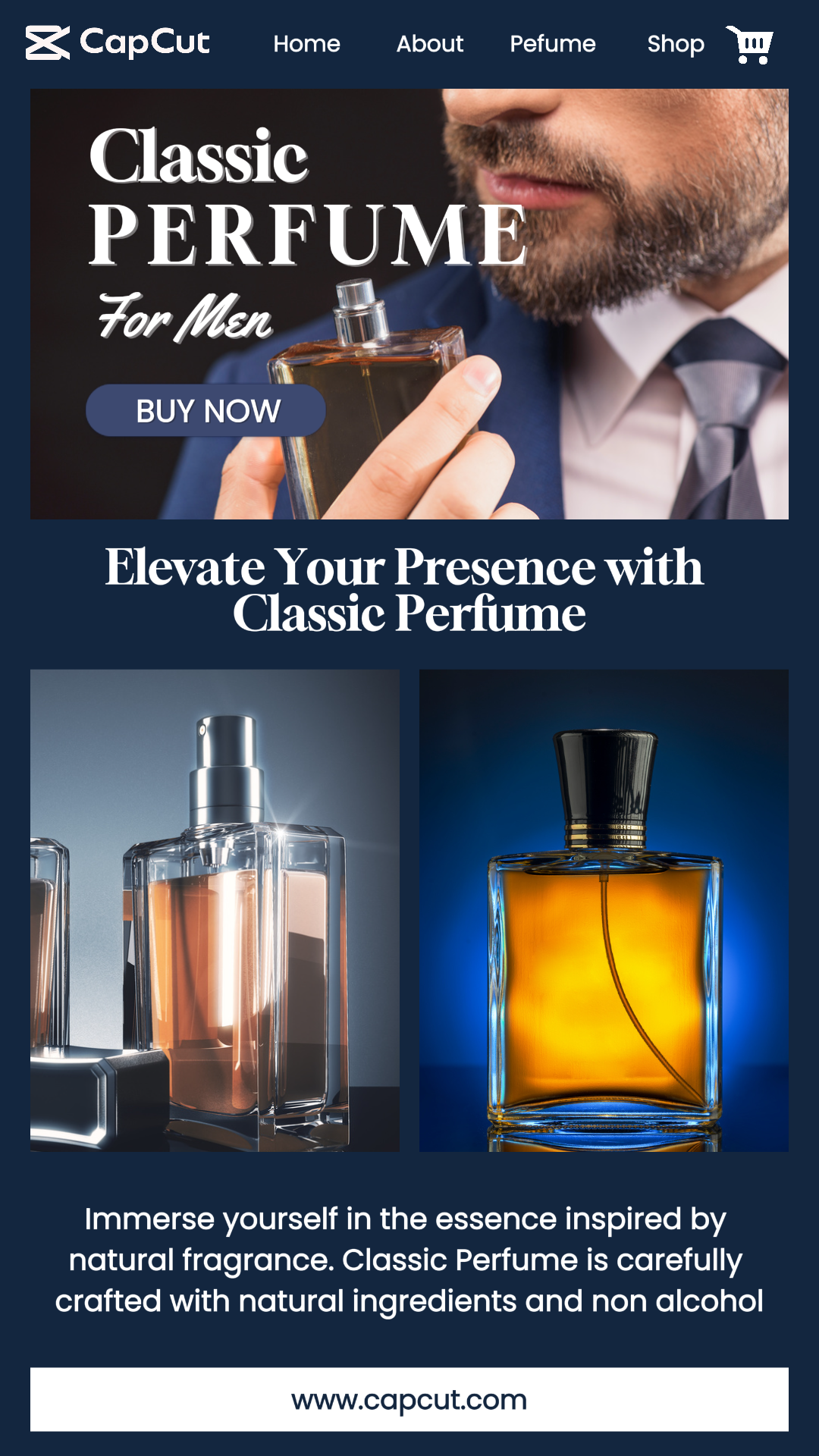 Beauty & Personal Care Men Perfume Product Display