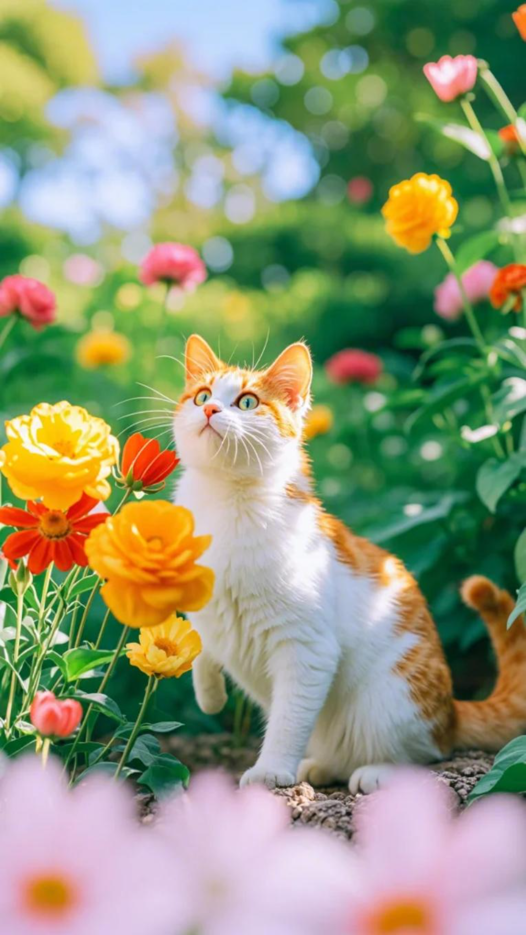 Papel de parede Criativo Poster Gato bonito