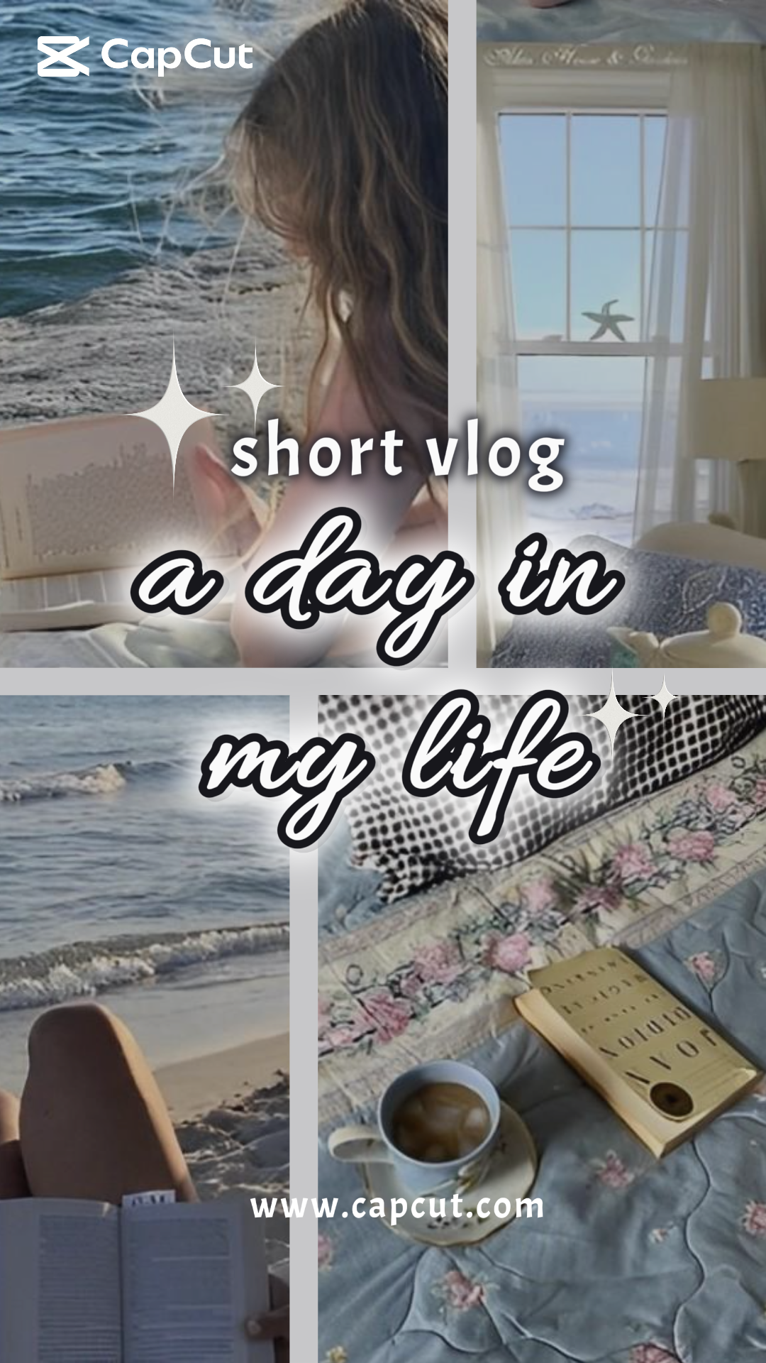 Tiktok thumbnail daily vlog blue