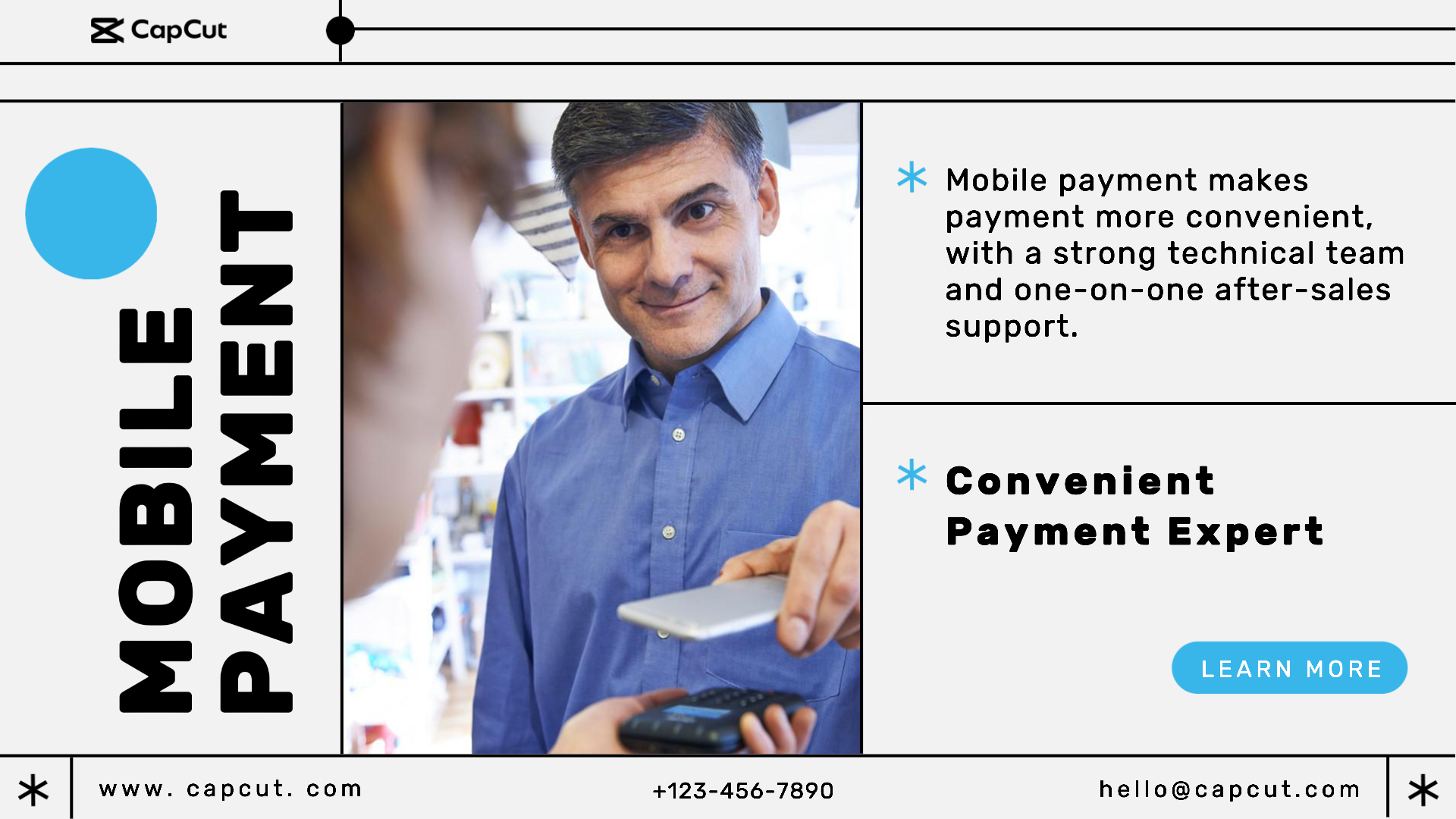 Financial Mobile payment Display Modern 