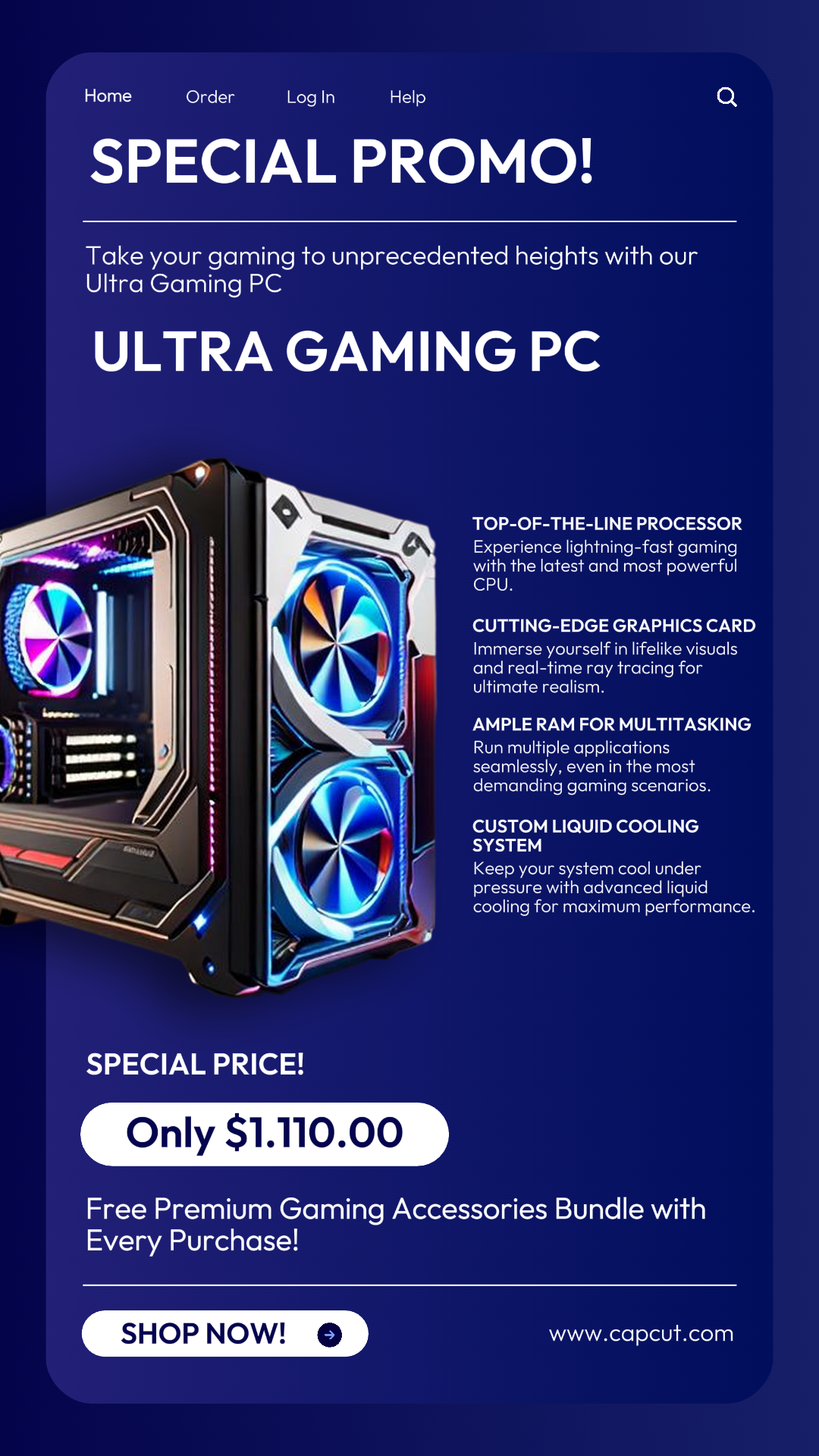 Cerita Instagram Promosi PC Gaming Elektronik