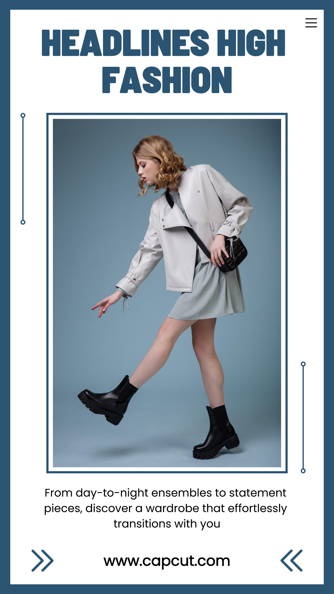 História do Instagram de exibição de alta moda