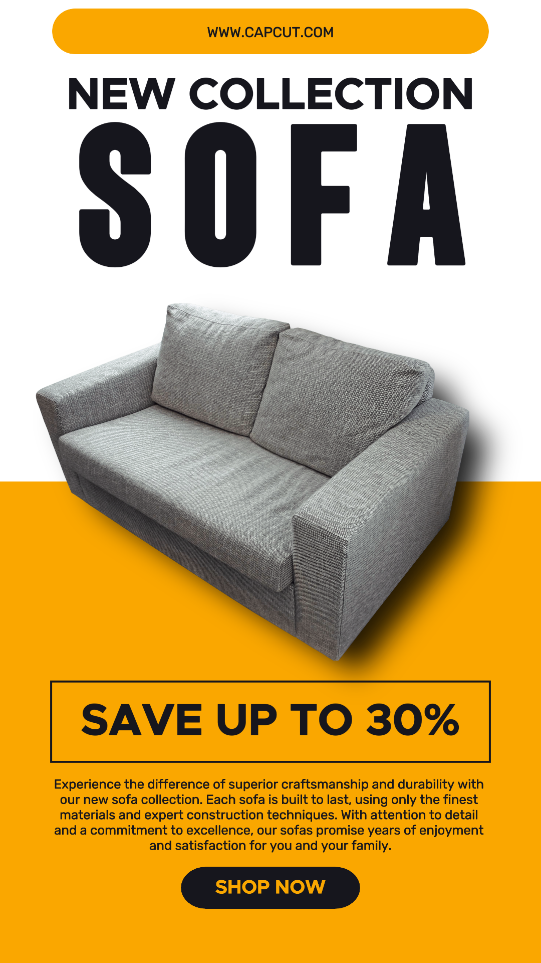 Haushalt & Möbel Marketing Poster Neues Sofa 