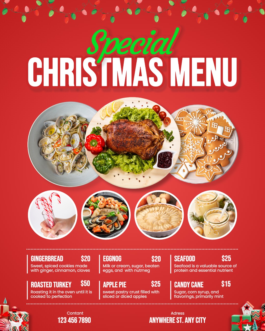 Christmas Special Food Menu