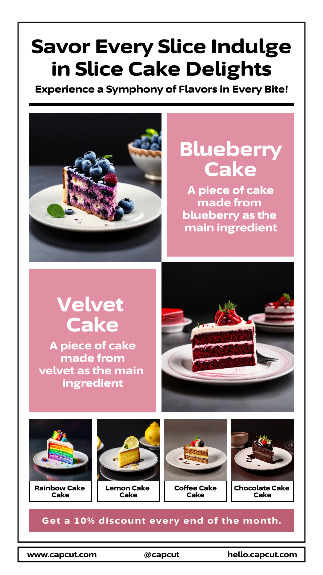 Food Savor Every Slice Indulge in Slice Cake Delights