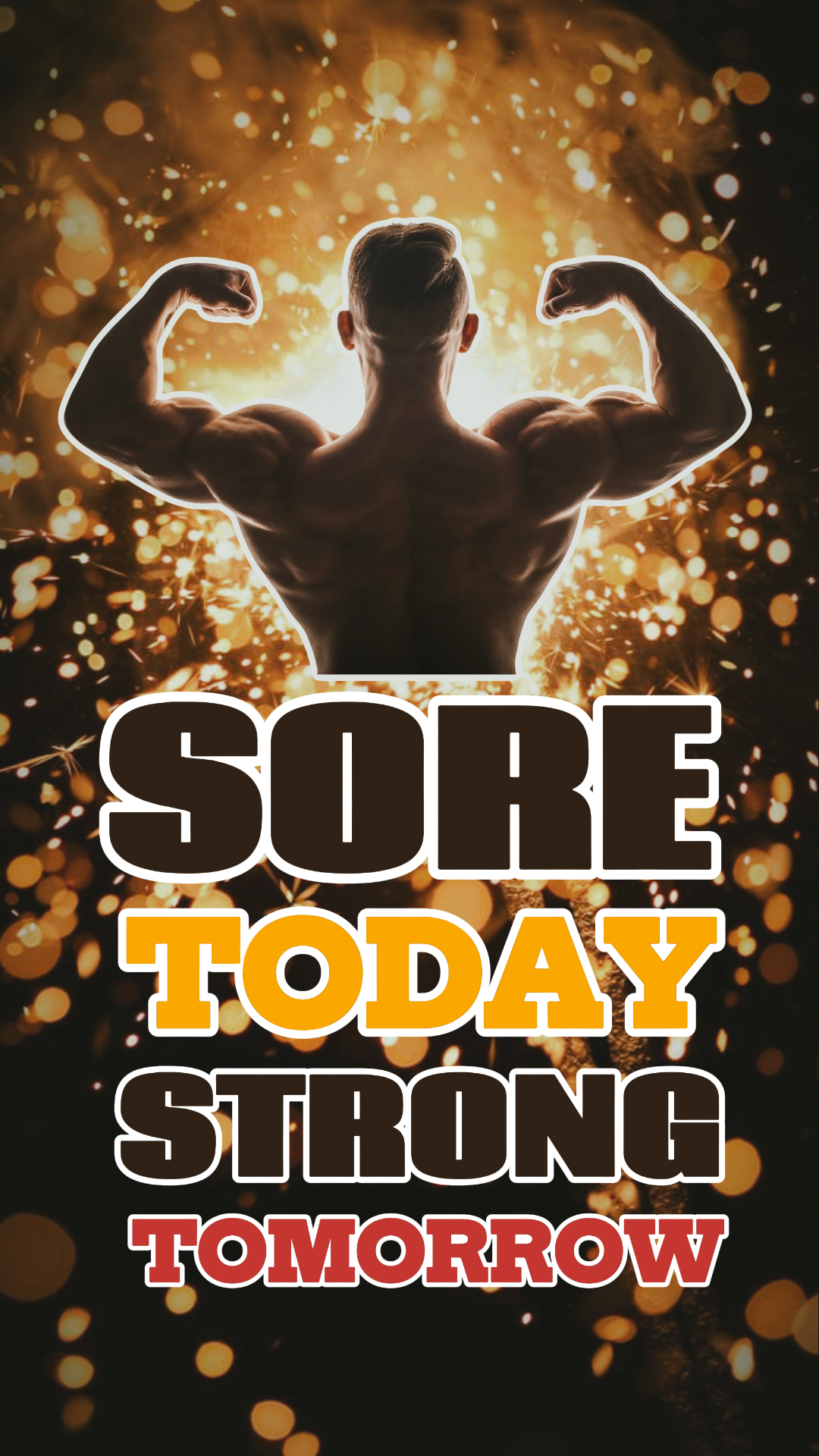 Pôster criativo de treino e condicionamento físico Instargram Story Strong Man 
