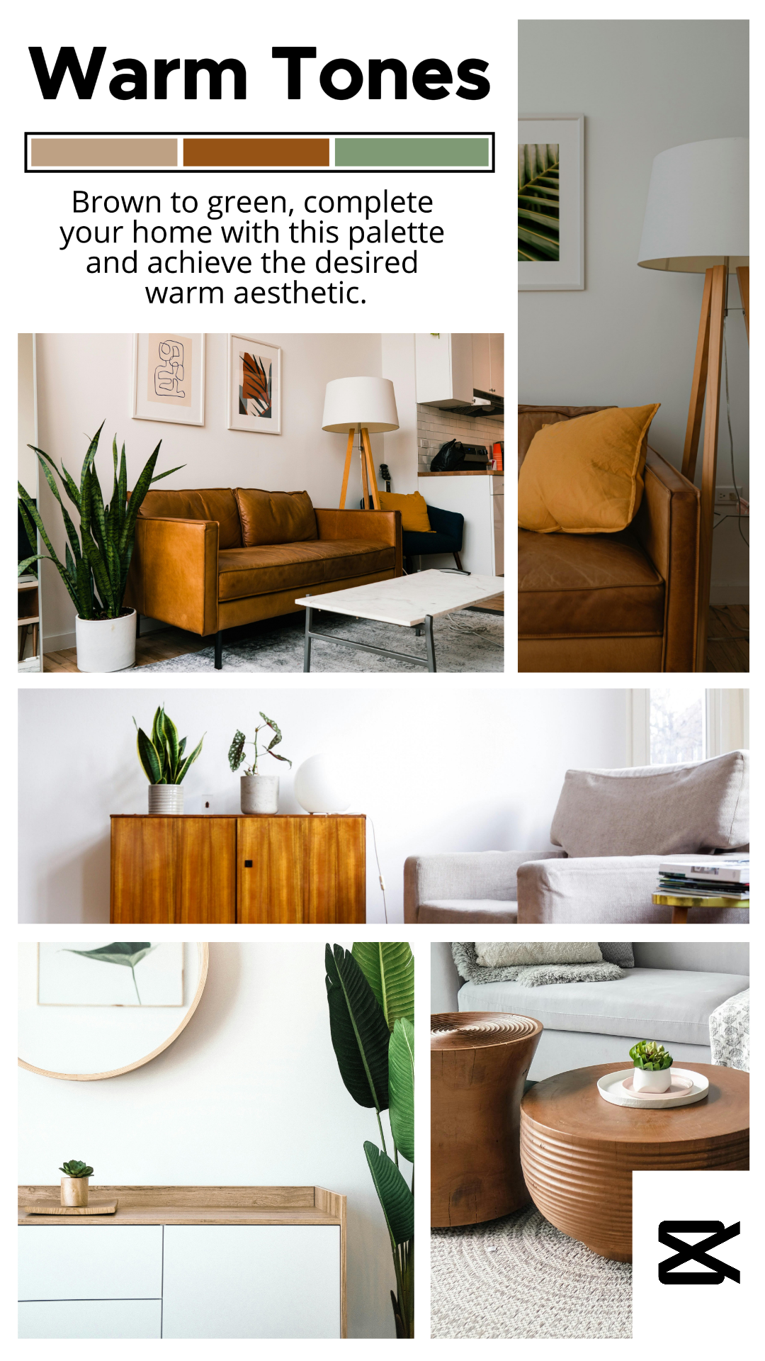 Collage minimalista - Historia de Instagram de tonos cálidos - Cartel de marketing