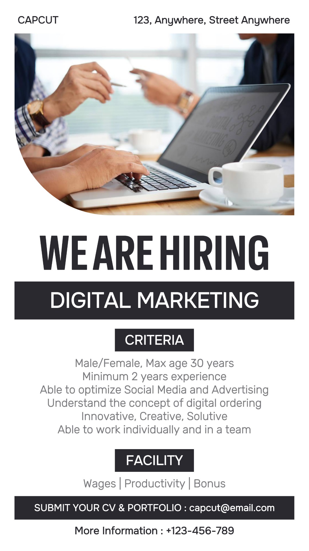 Estamos Contratando Historias De Instagram De Marketing Digital