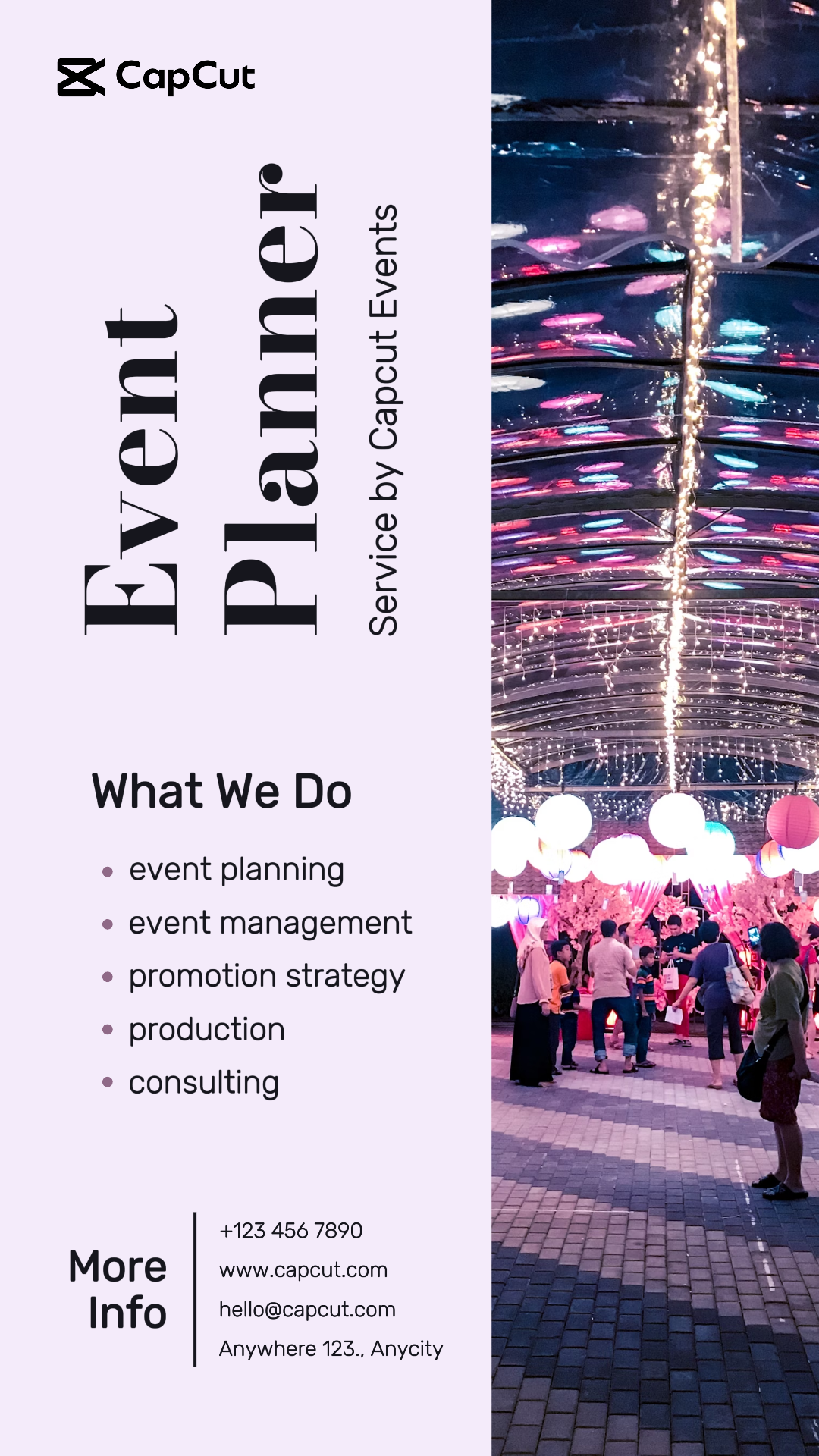 Life Service Event Organizer Instagram Story Simple Design