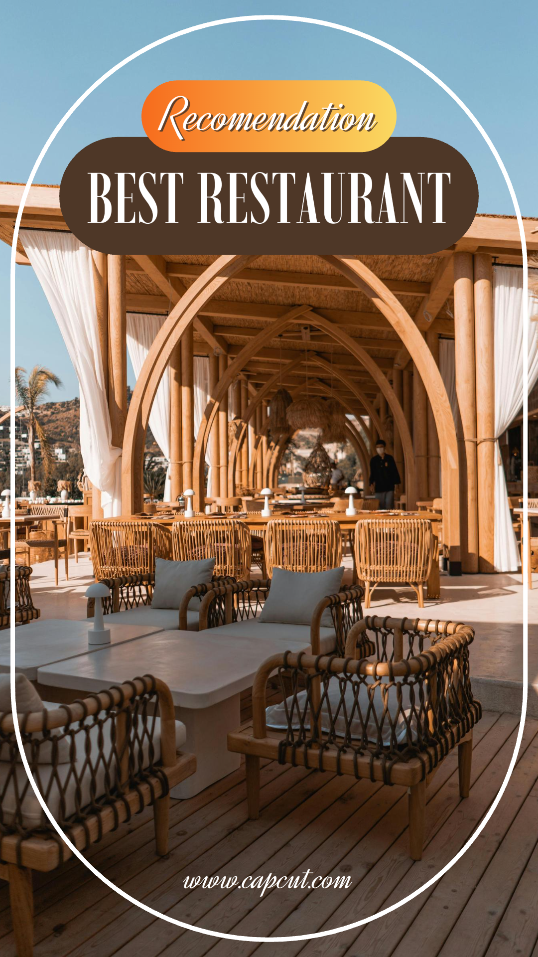 Tiktok thumbnail travel recomendation restaurant