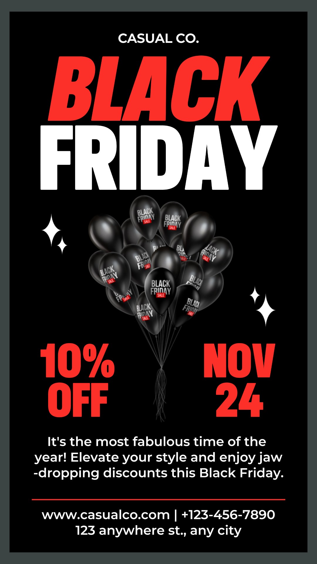 Black Friday Promotion Sale Instagram Story